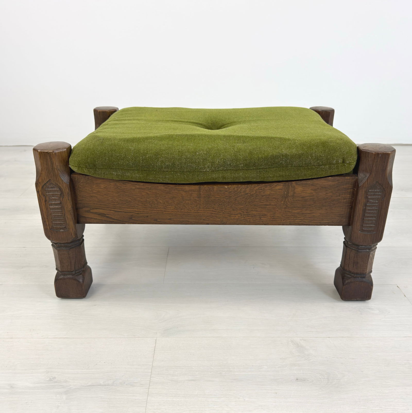 BRUTALIST OAK FOOTSTOOL - 4