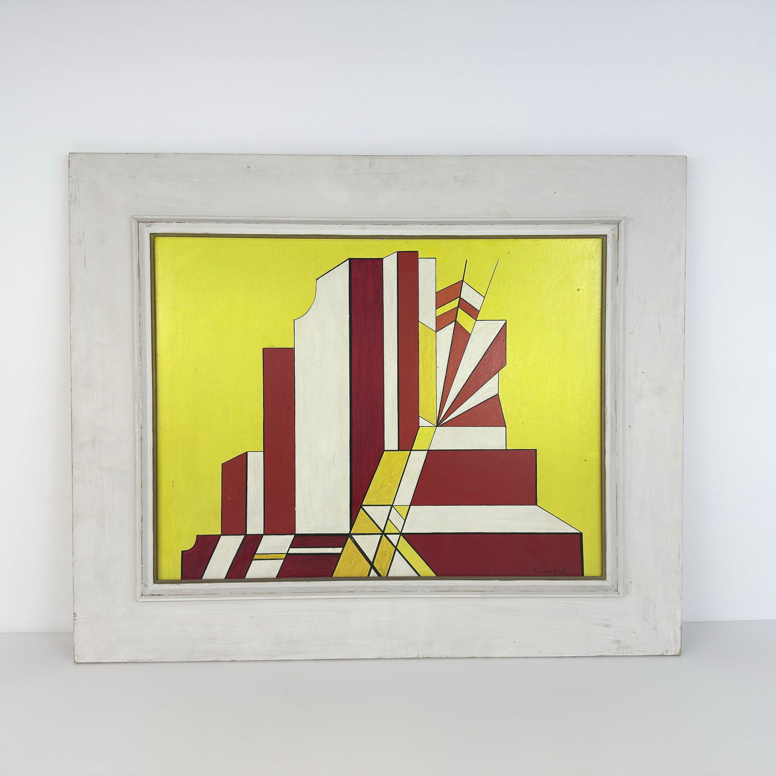 ABSTRACT PAINTING, SIGNED - 3