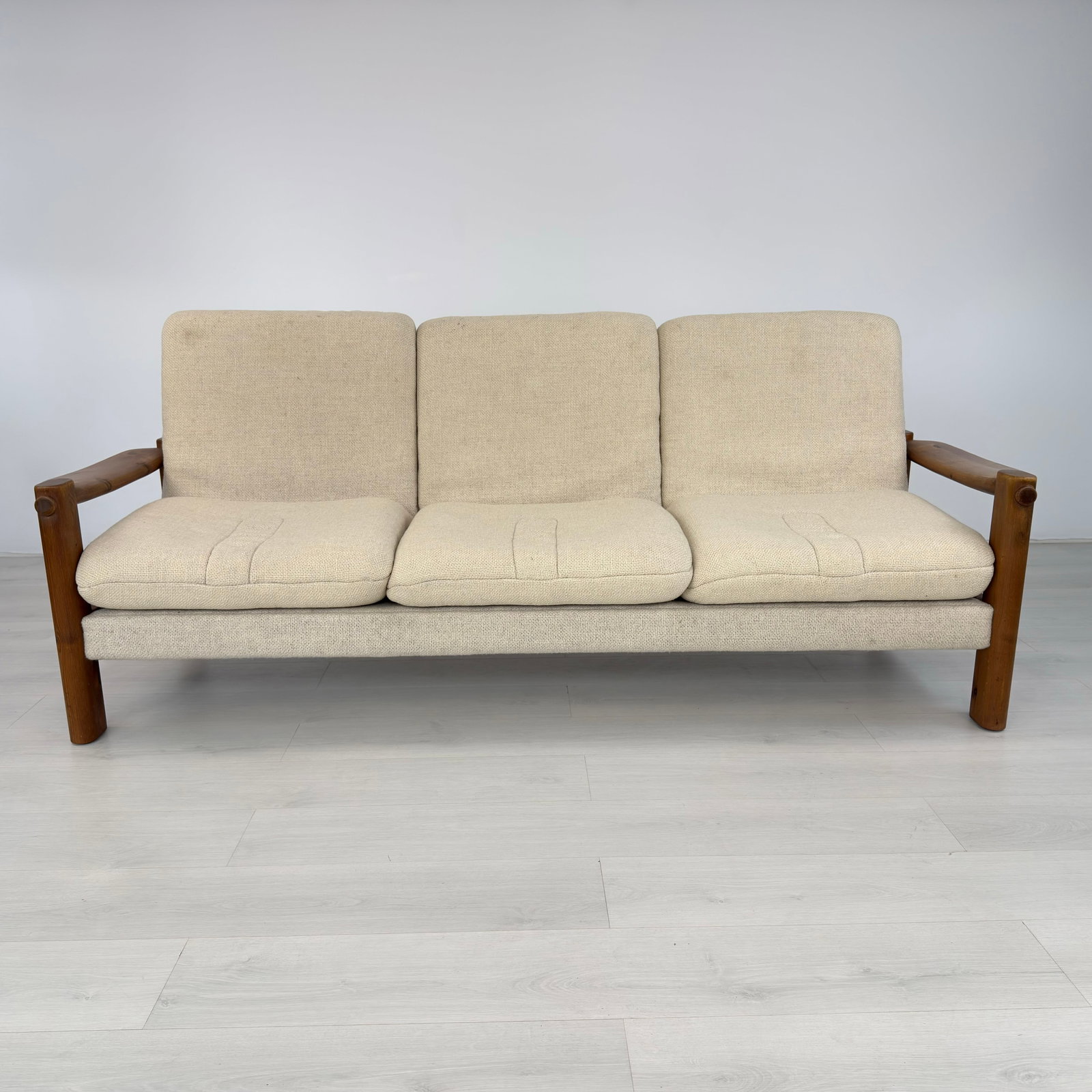 DANISH PINE THREE-SEATER SOFA - 2