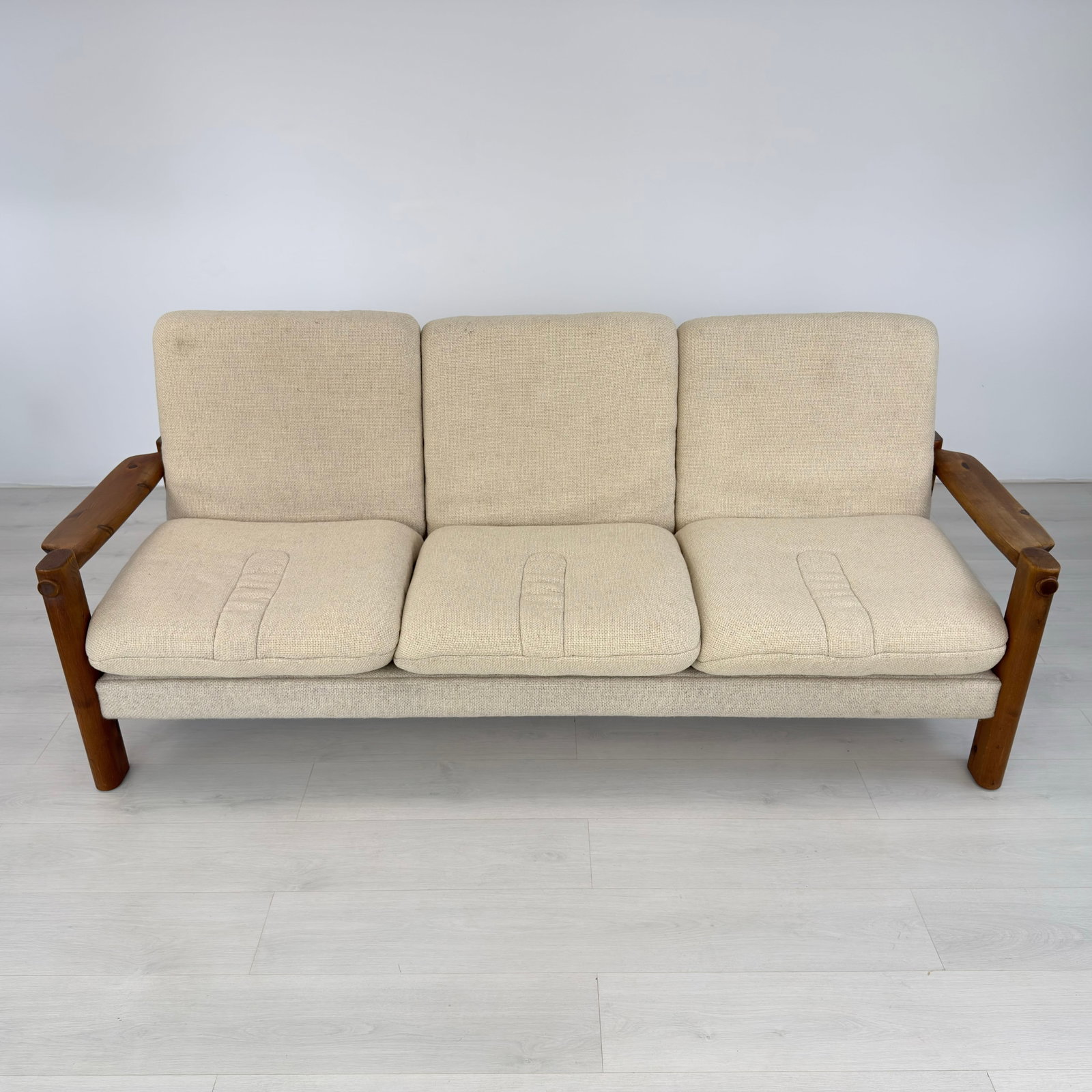 DANISH PINE THREE-SEATER SOFA - 3