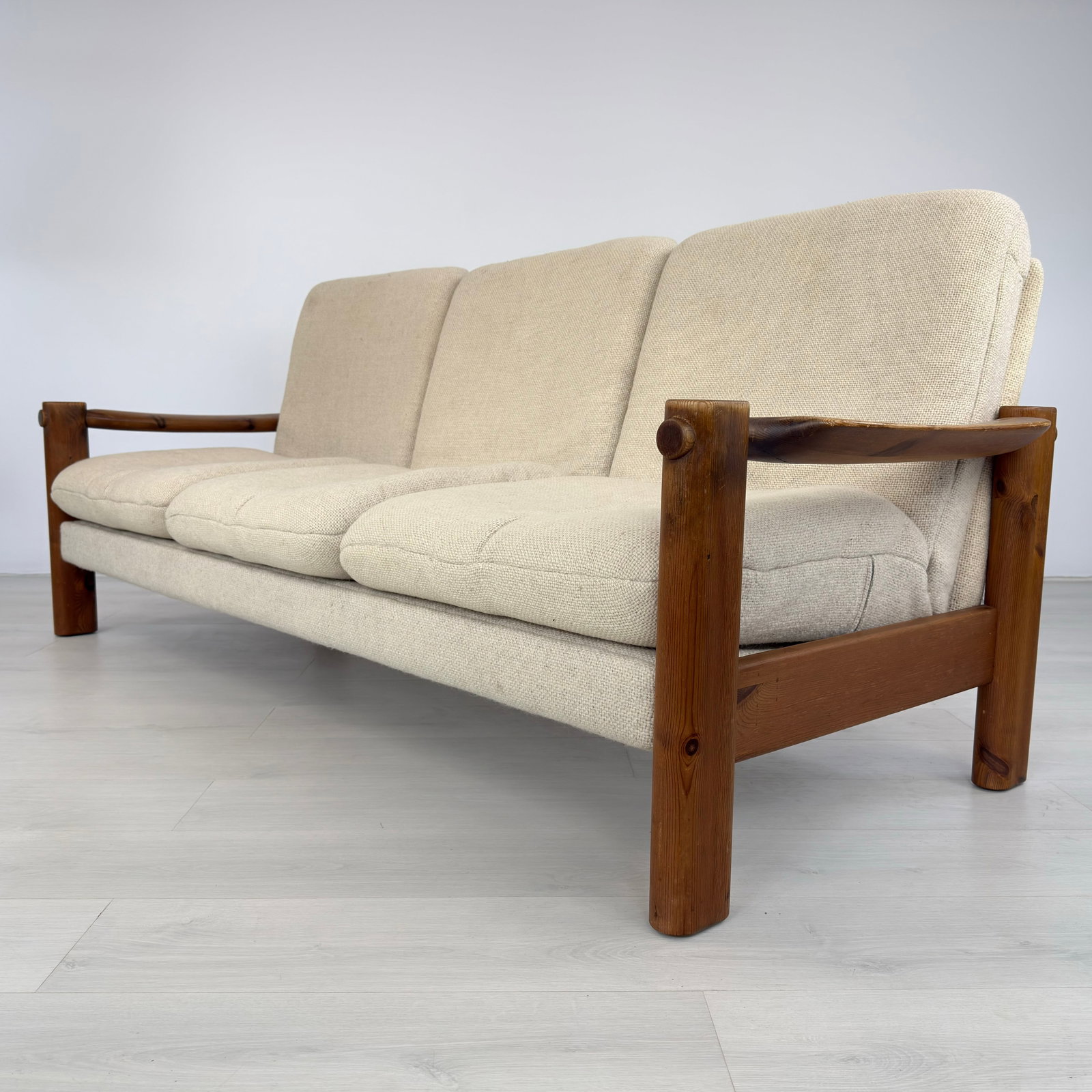 DANISH PINE THREE-SEATER SOFA - 4
