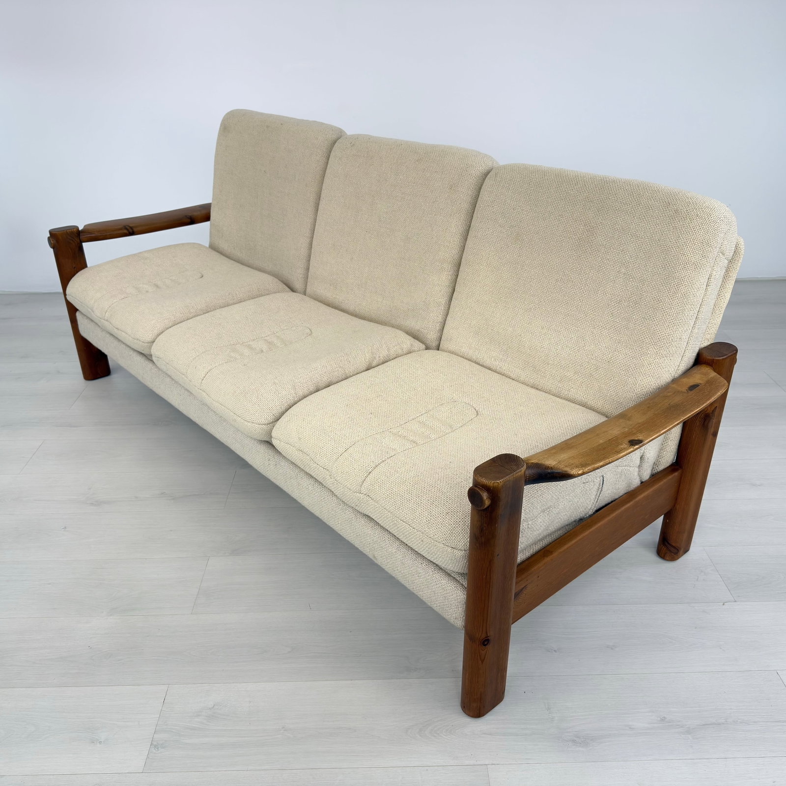 DANISH PINE THREE-SEATER SOFA - 5