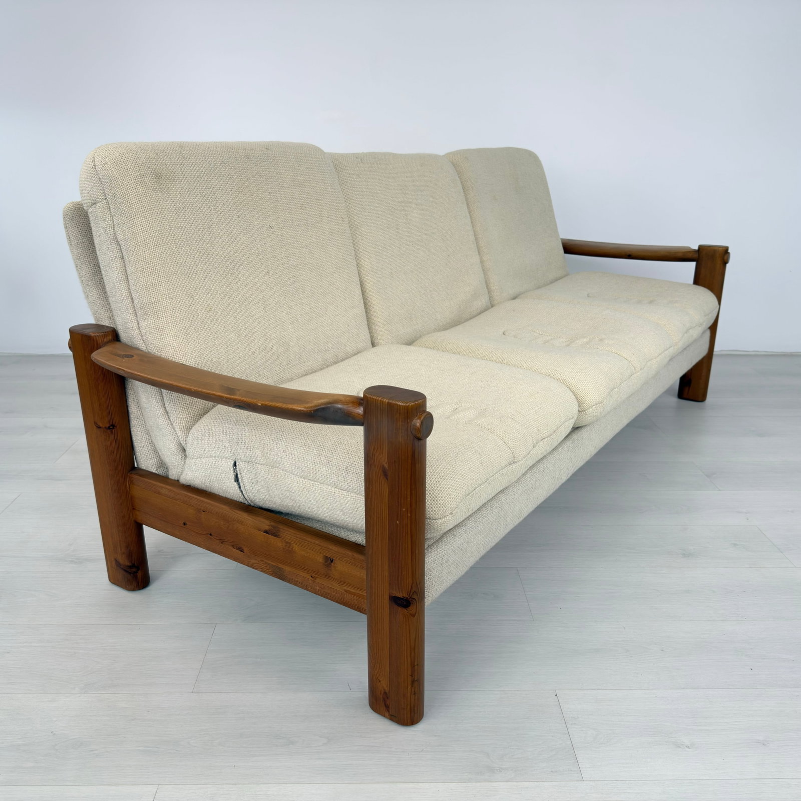 DANISH PINE THREE-SEATER SOFA - 7