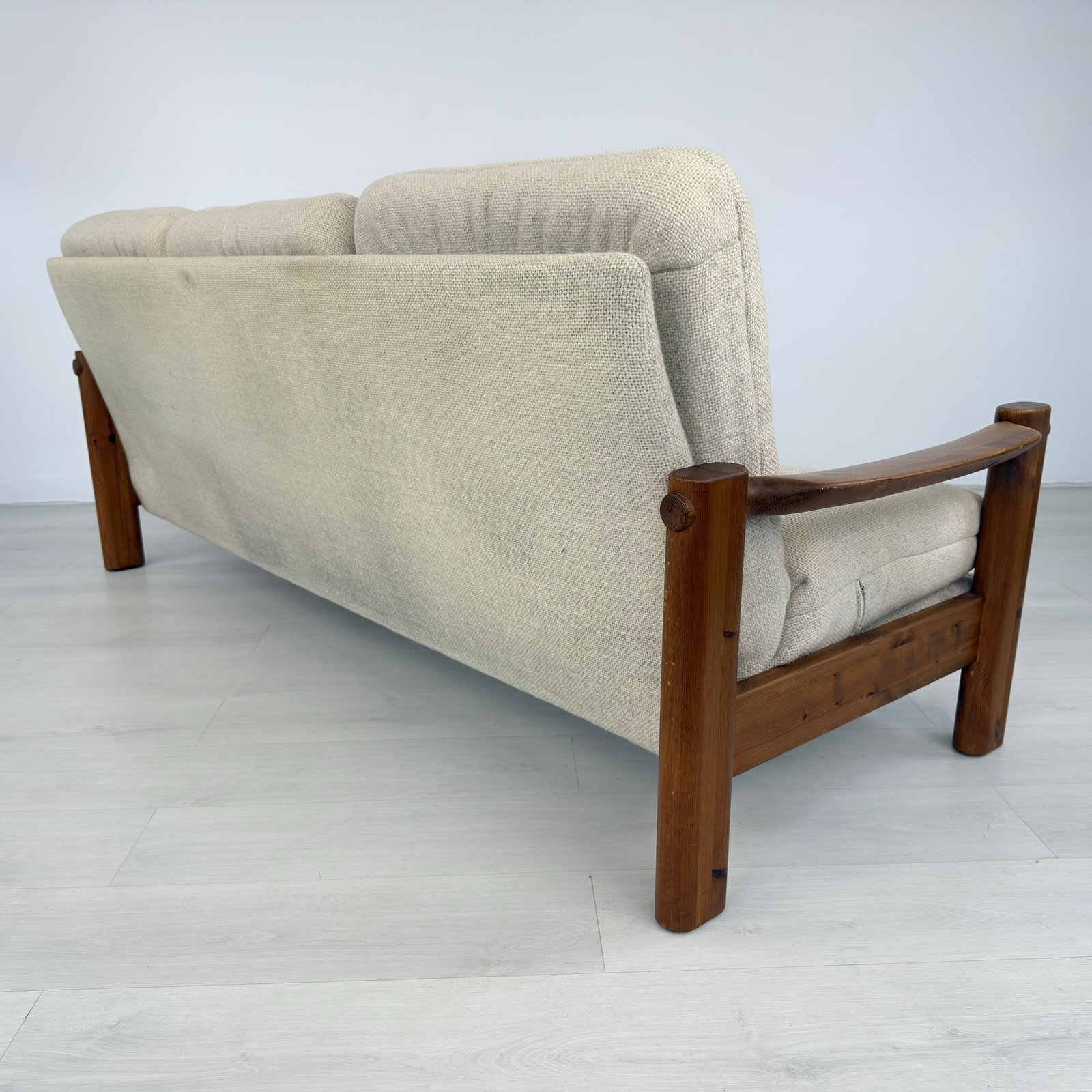 DANISH PINE THREE-SEATER SOFA - 9