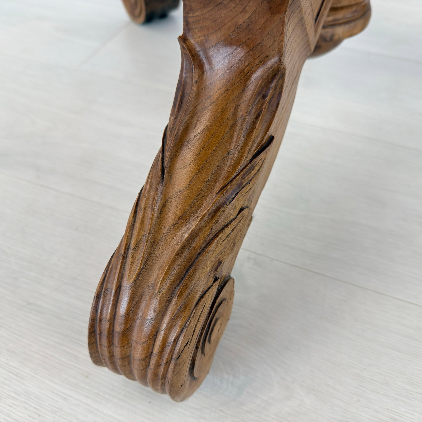 FRENCH PINE PEDESTAL SIDE TABLE - 10