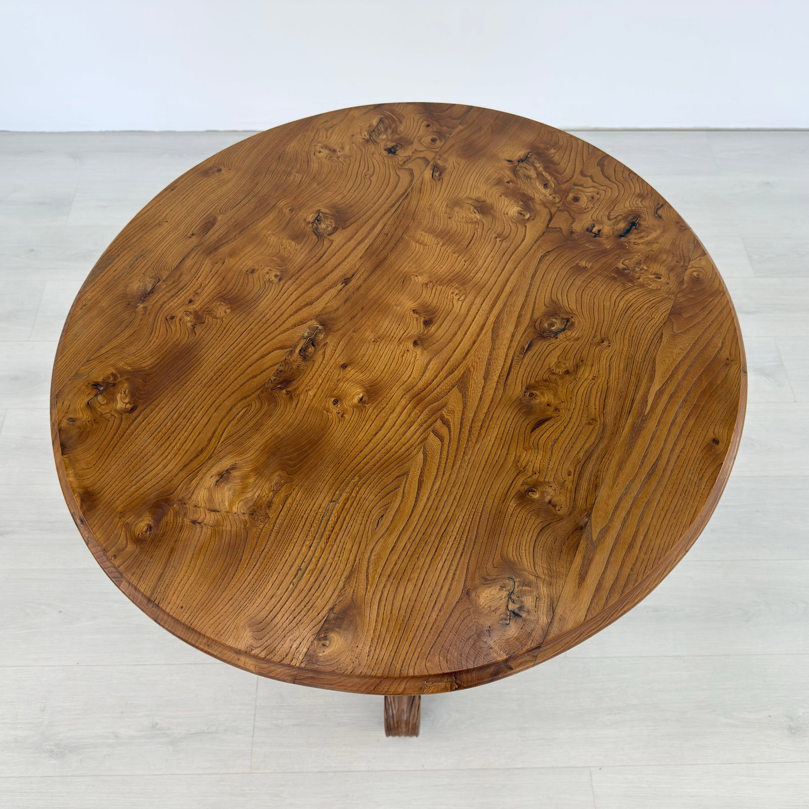 FRENCH PINE PEDESTAL SIDE TABLE - 6