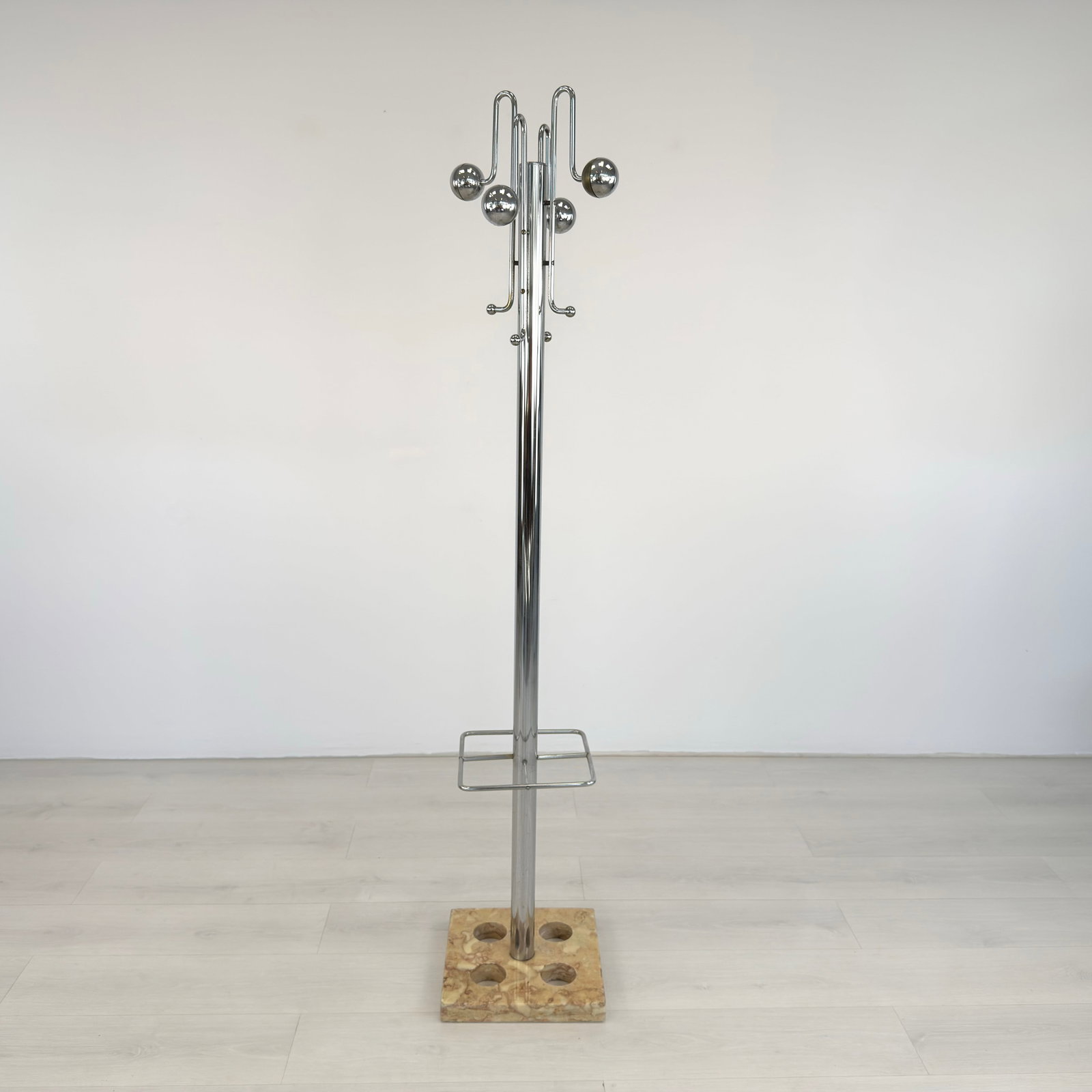 ITALIAN CHROME COAT RACK - 2