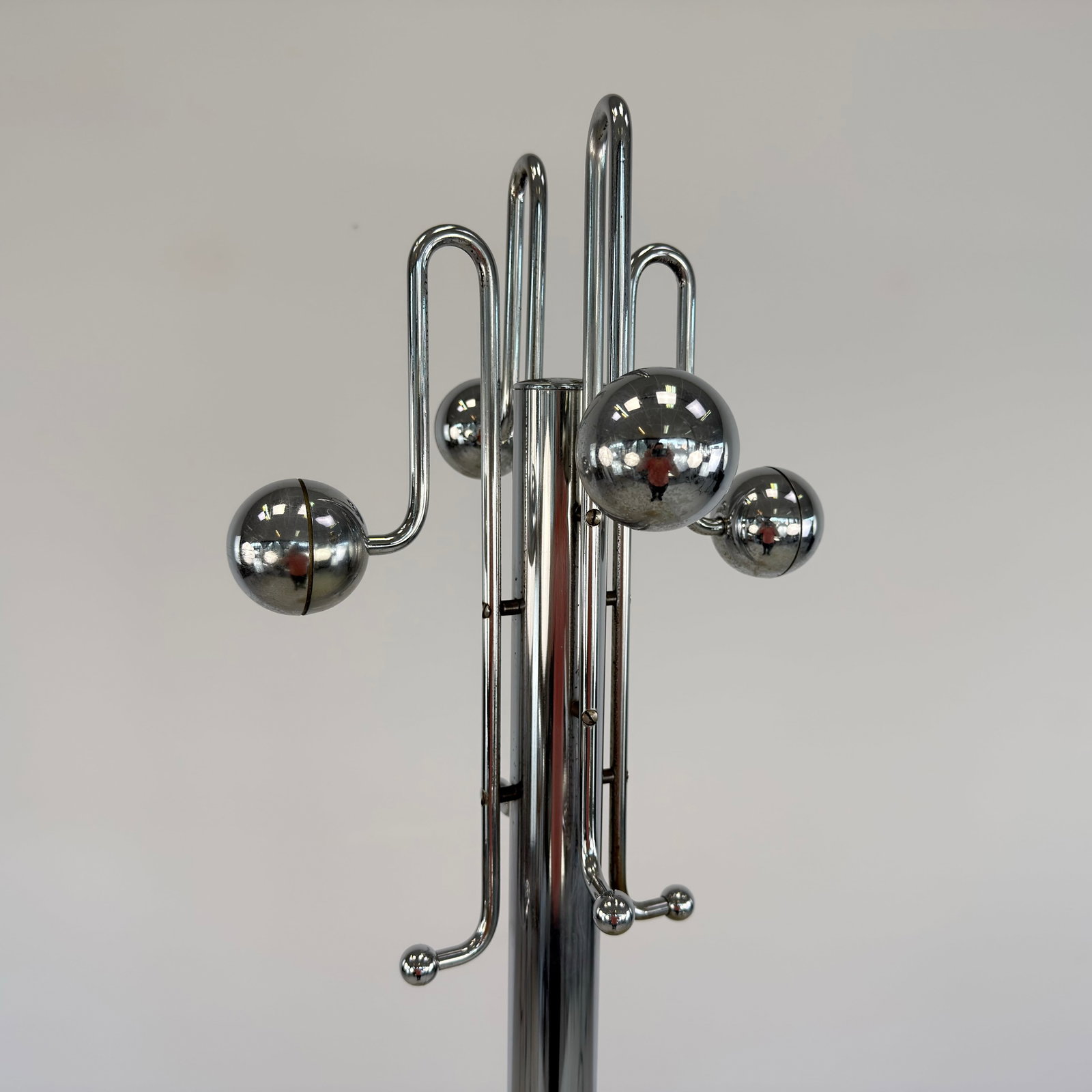 ITALIAN CHROME COAT RACK - 4