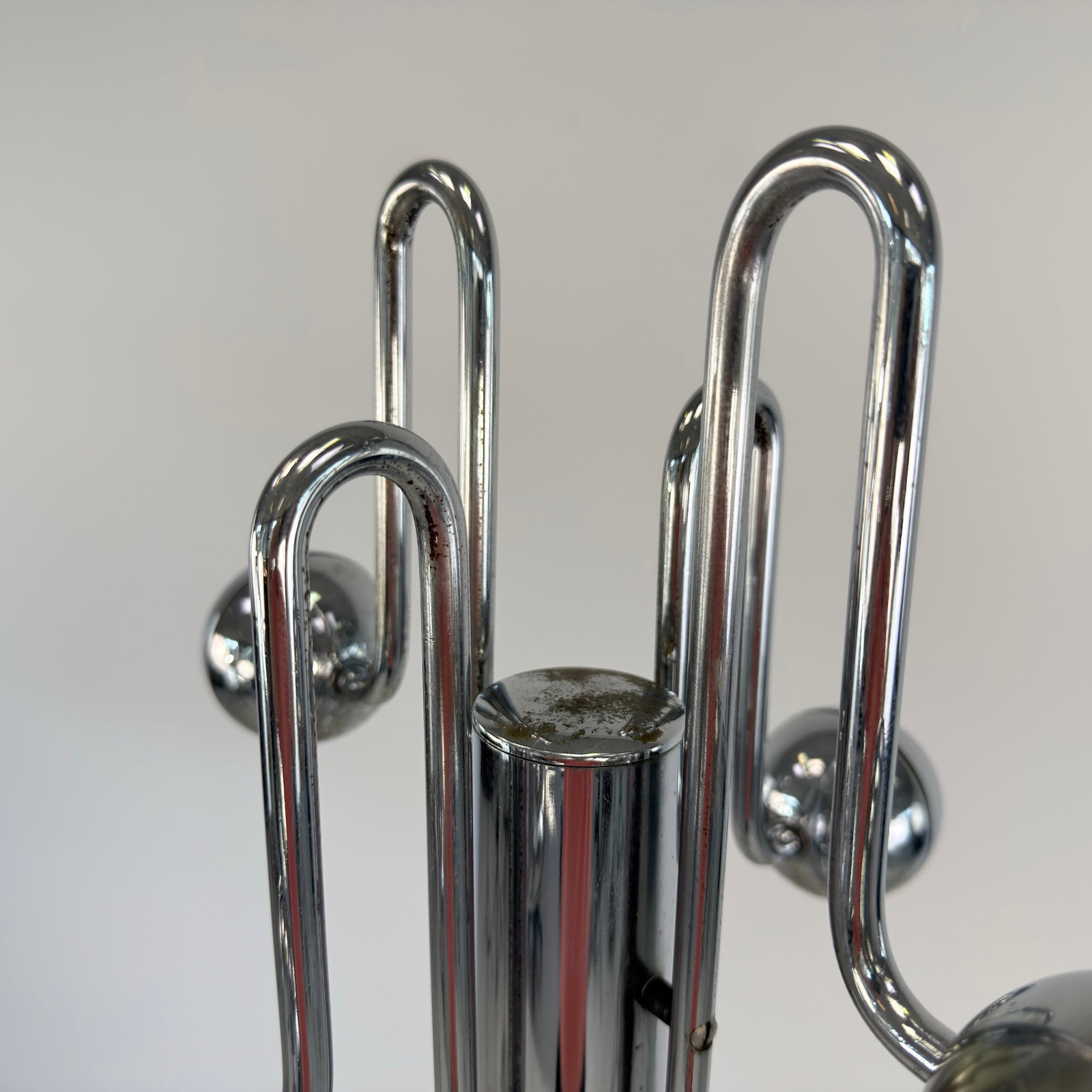 ITALIAN CHROME COAT RACK - 5