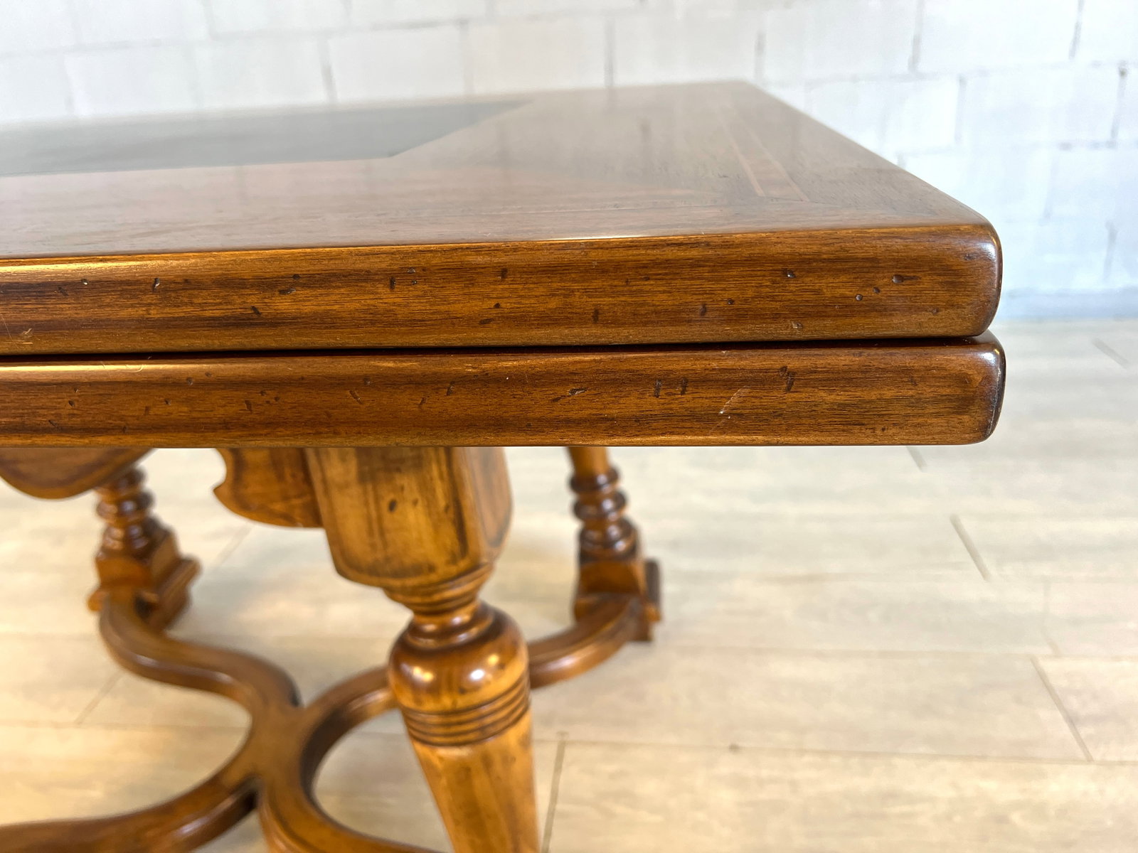 ALPINE SWISS EXTENDABLE DINING TABLE, 18C - 6