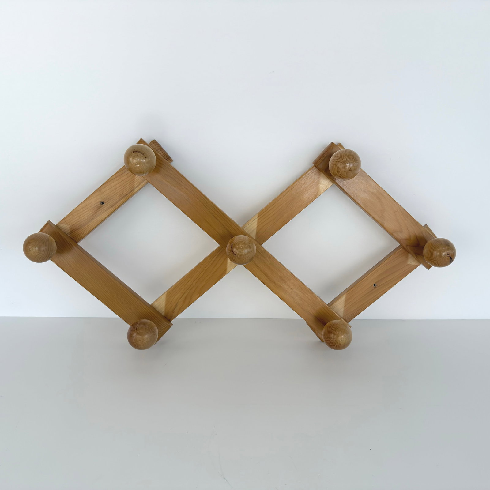 DANISH PINE COAT RACK - 2