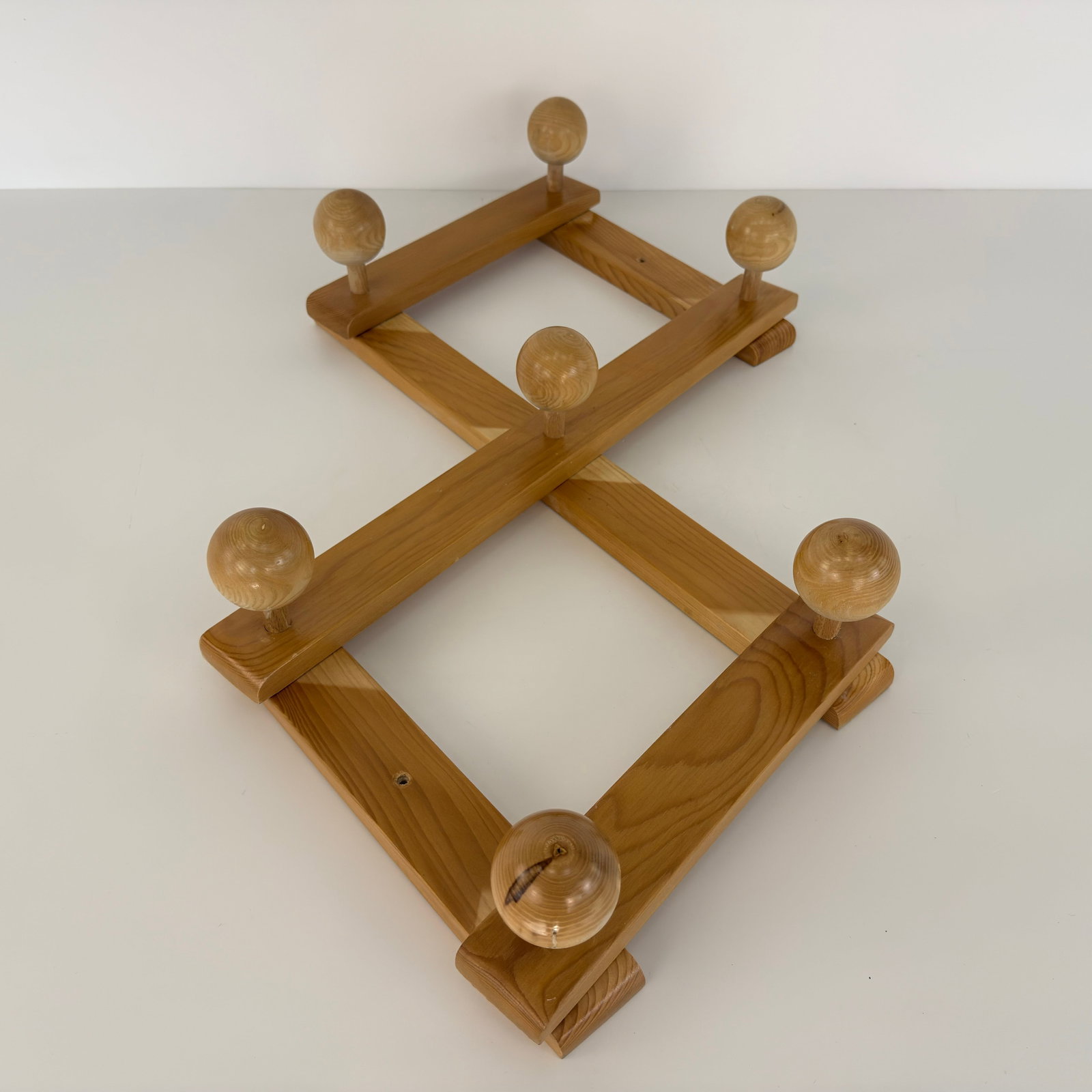 DANISH PINE COAT RACK - 3