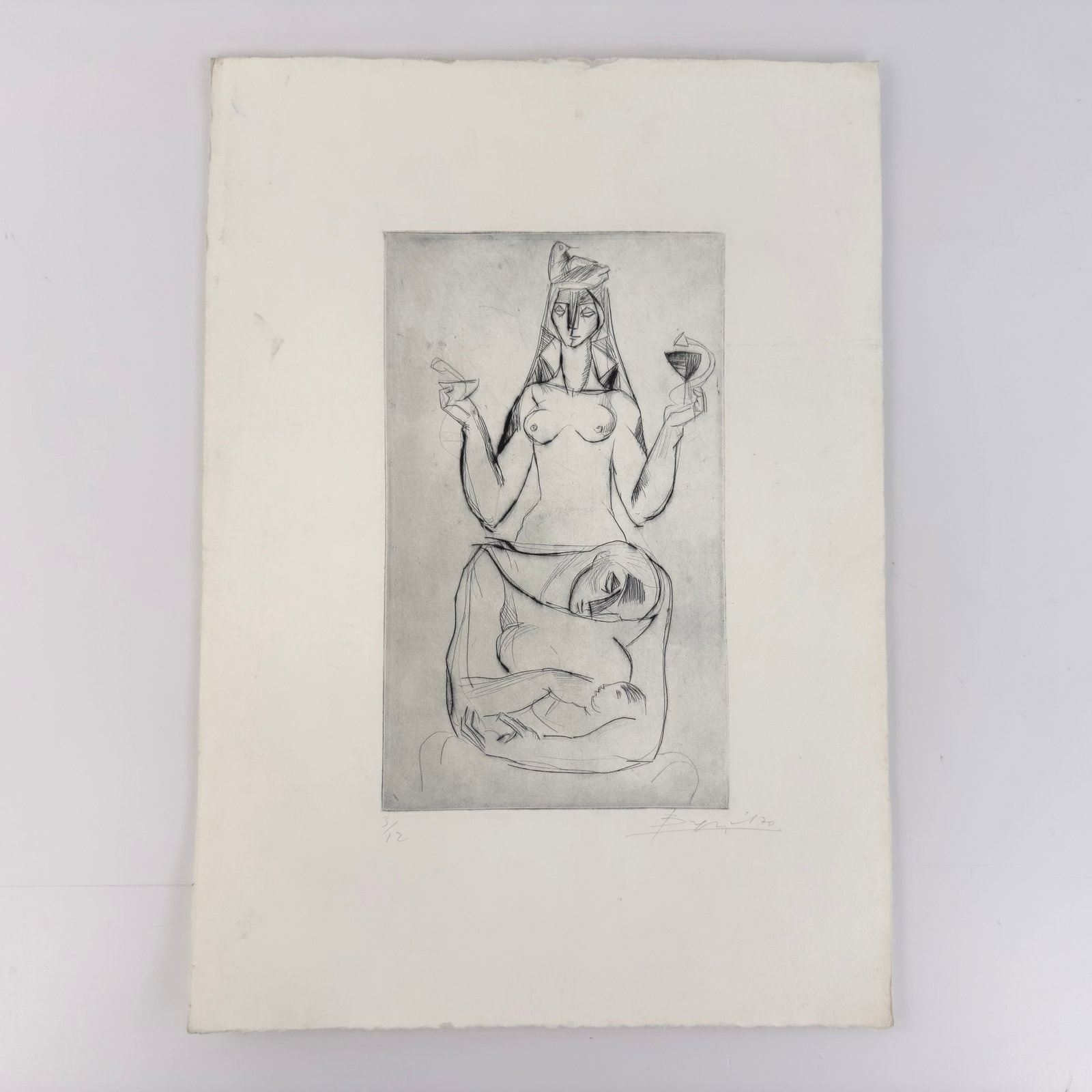 FERENC BUGYIL ETCHING - 2