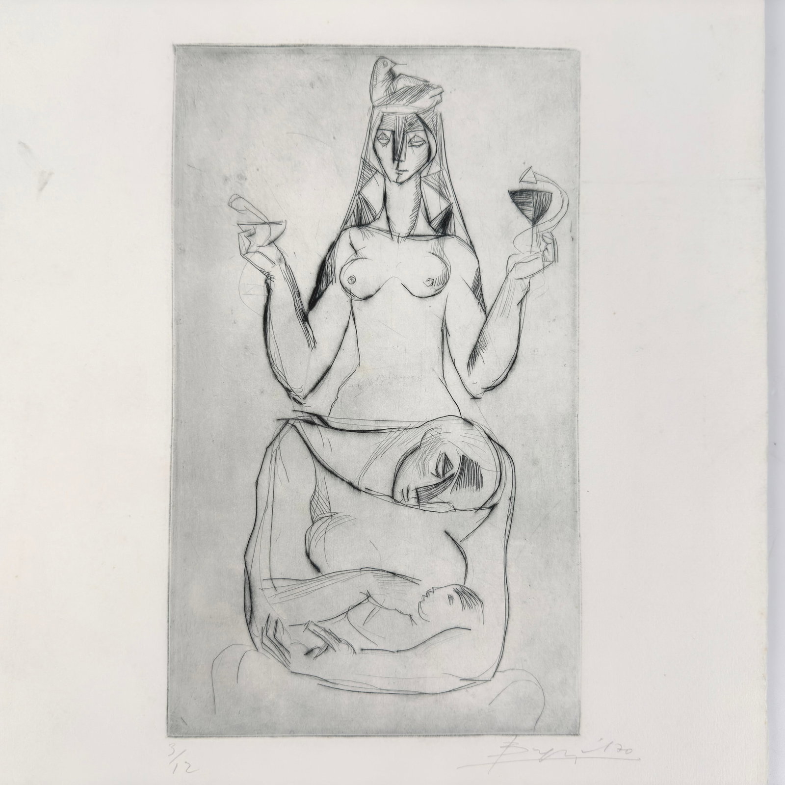FERENC BUGYIL ETCHING - 3