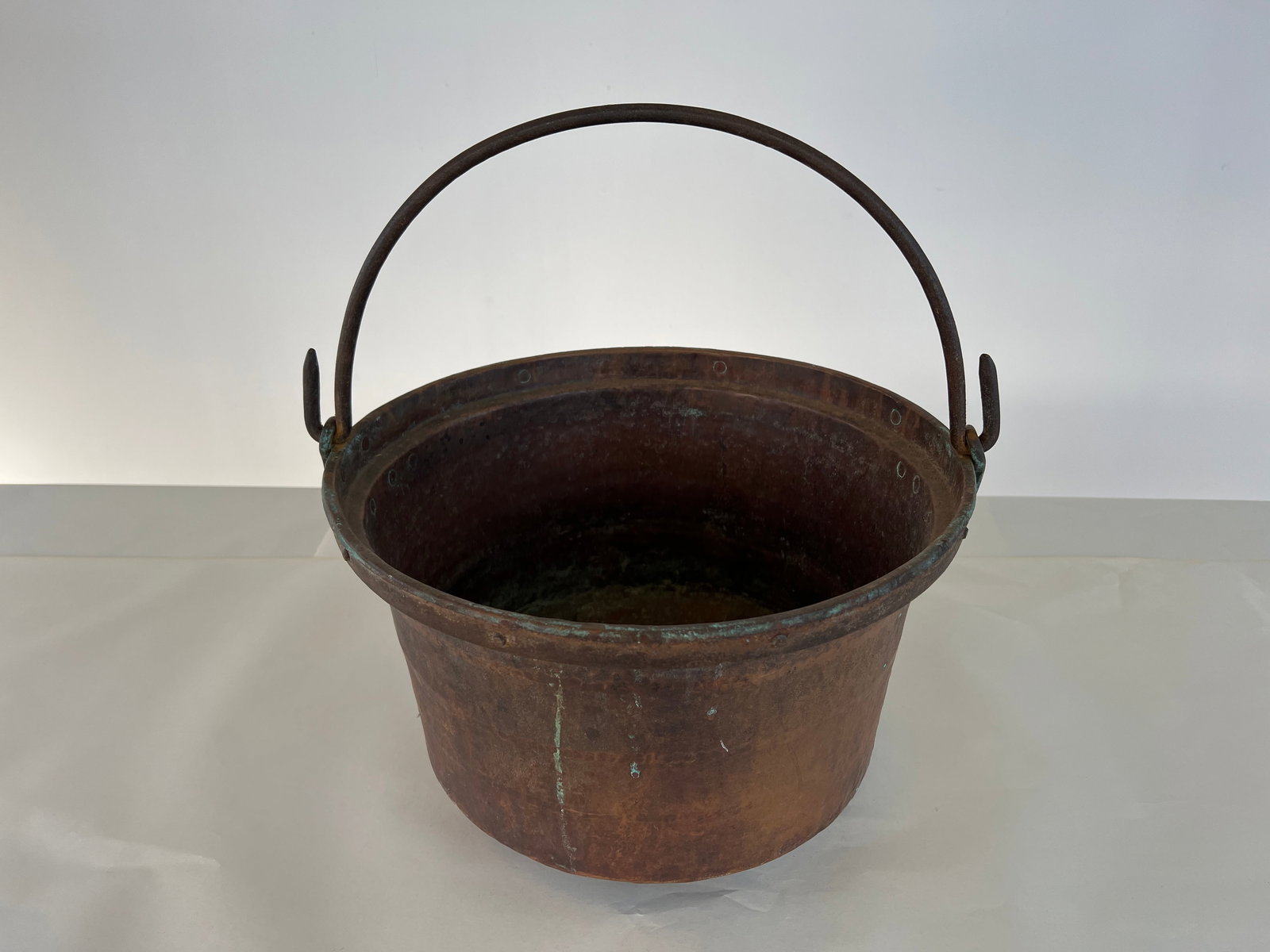 ANTIQUE COPPER CAULDRON - 2