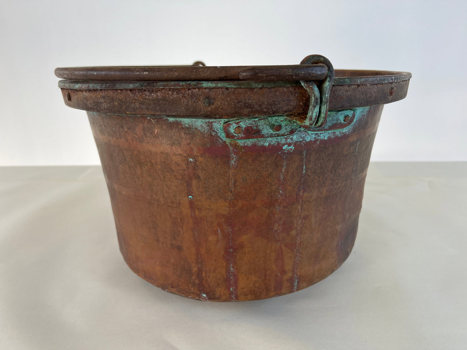 ANTIQUE COPPER CAULDRON - 3