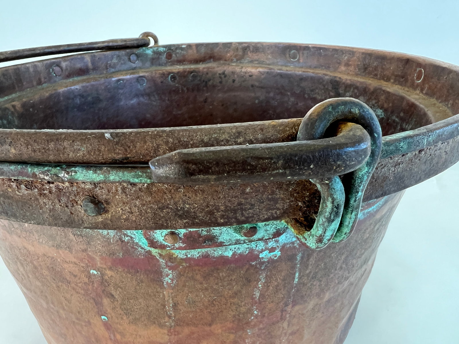 ANTIQUE COPPER CAULDRON - 5