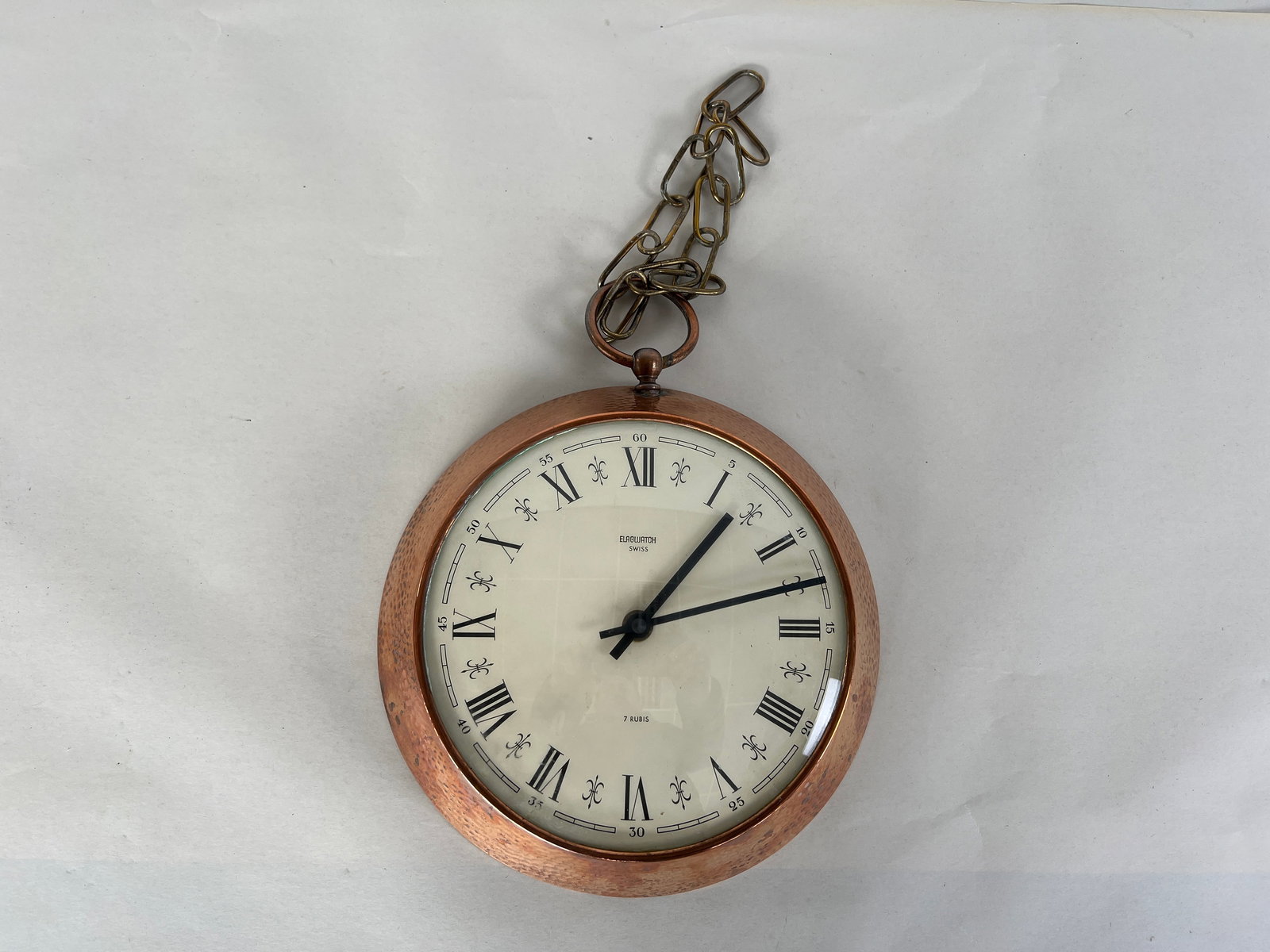 7 RUBIS COPPER CLOCK - 2