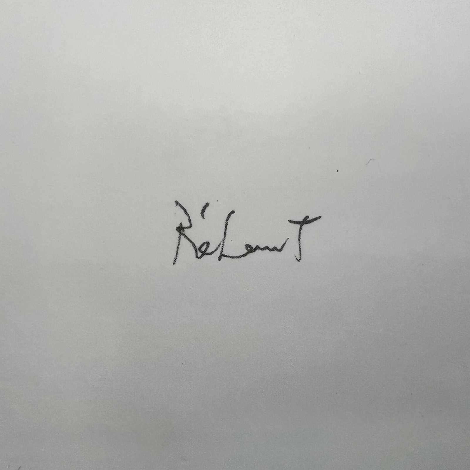 ABSTRACT PRINT, SIGNED - 3