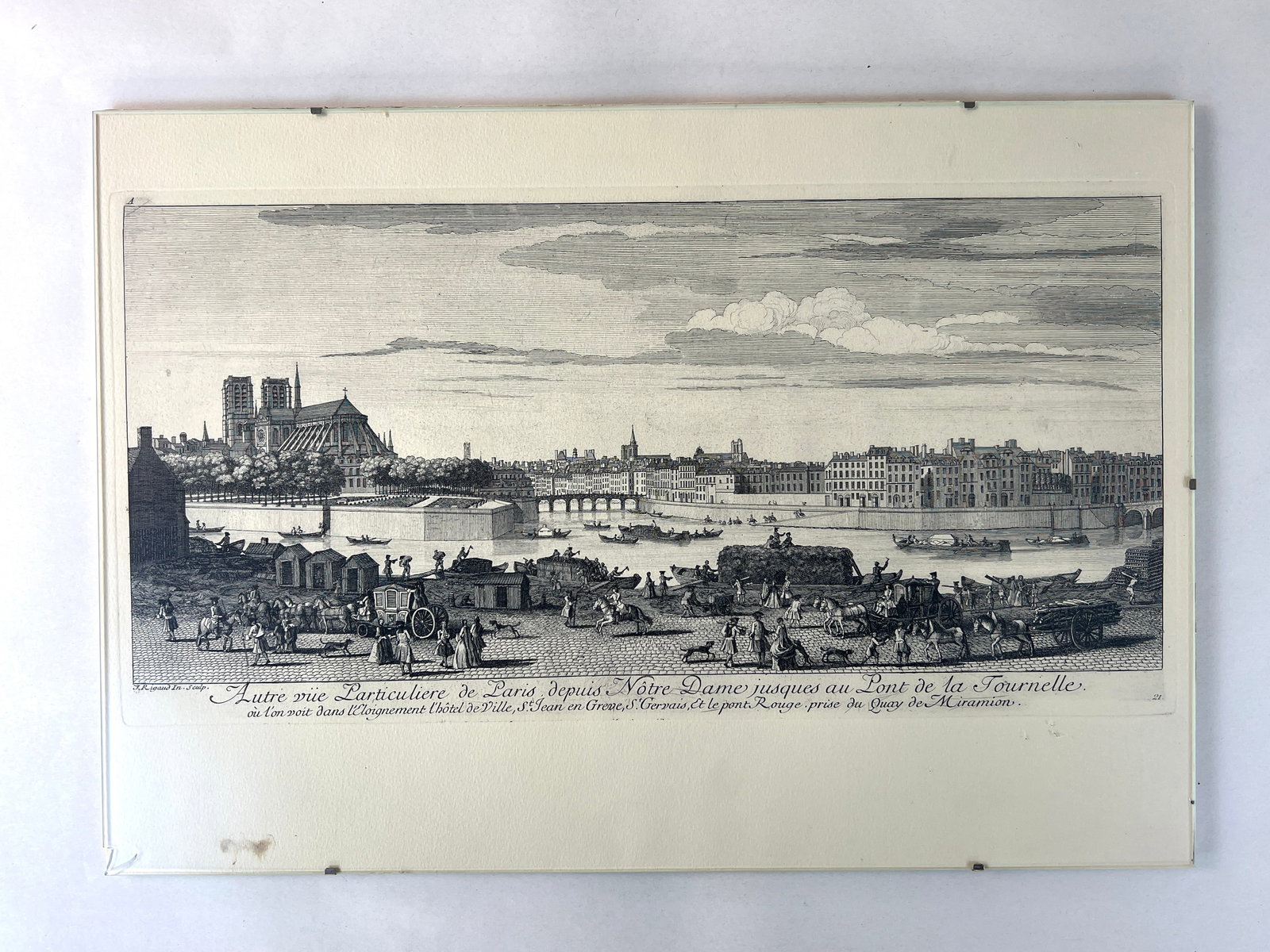 JACQUES RIGAUD ENGRAVING NOTRE DAME DE PARIS (1 of 6)