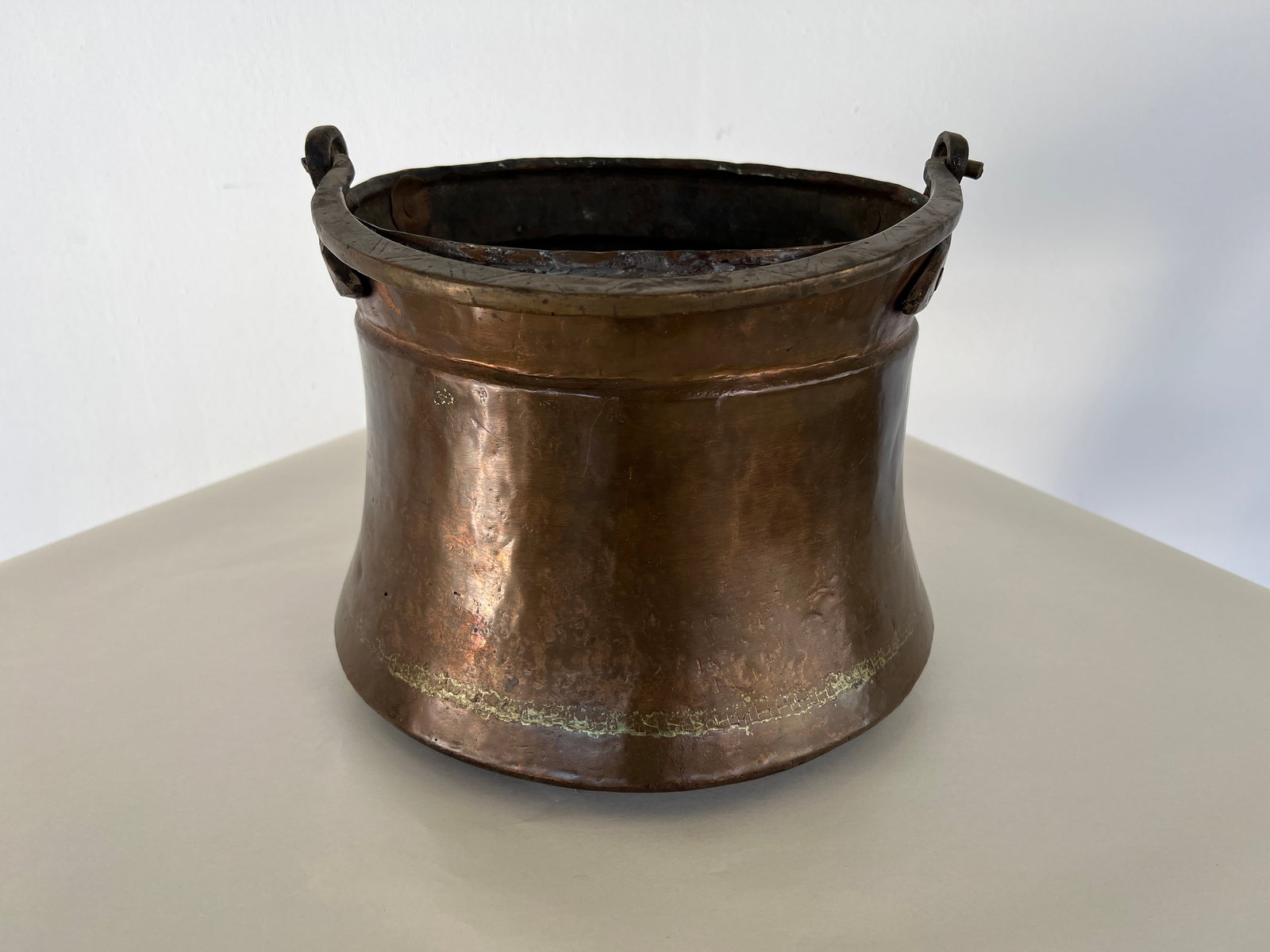 ANTIQUE COPPER CAULDRON - 2