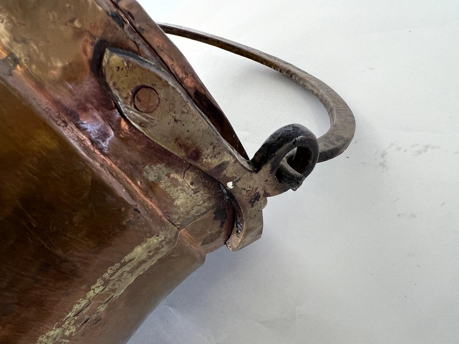 ANTIQUE COPPER CAULDRON - 6