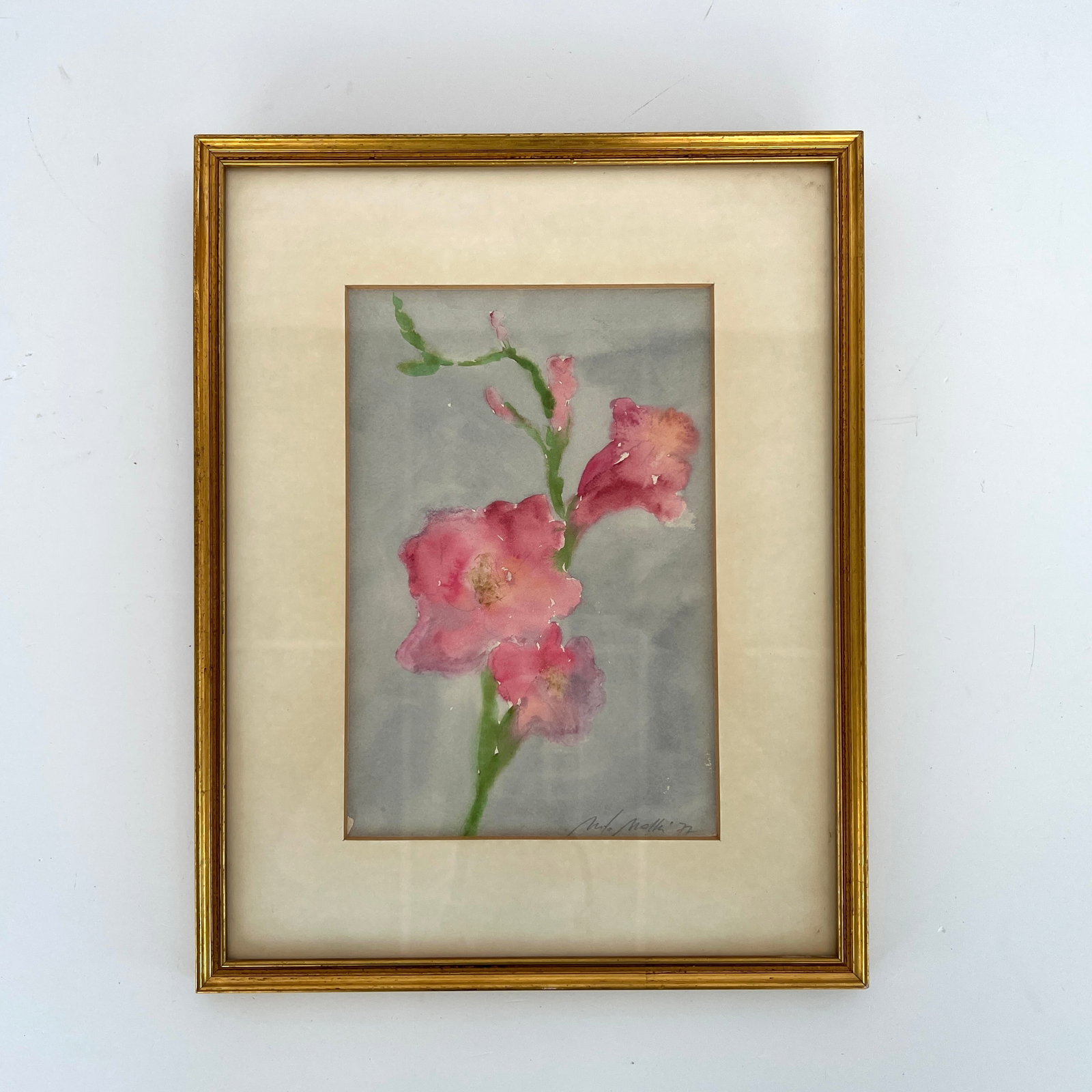 WATERCOLOR PAINTING, SIGNED, 1977 (1 of 6)