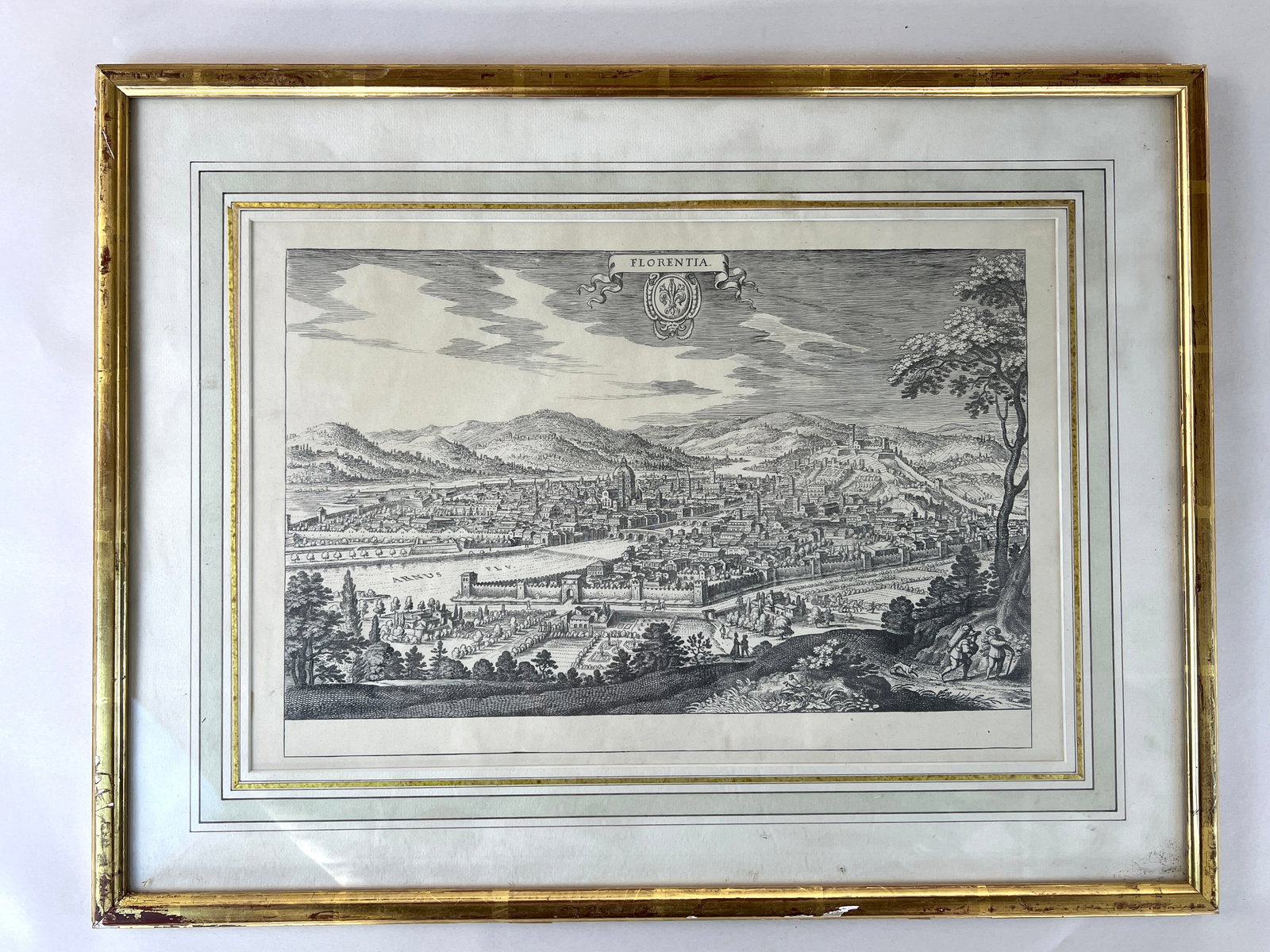 MATTHAEUS MERIAN FLORENCE ETCHING - 2