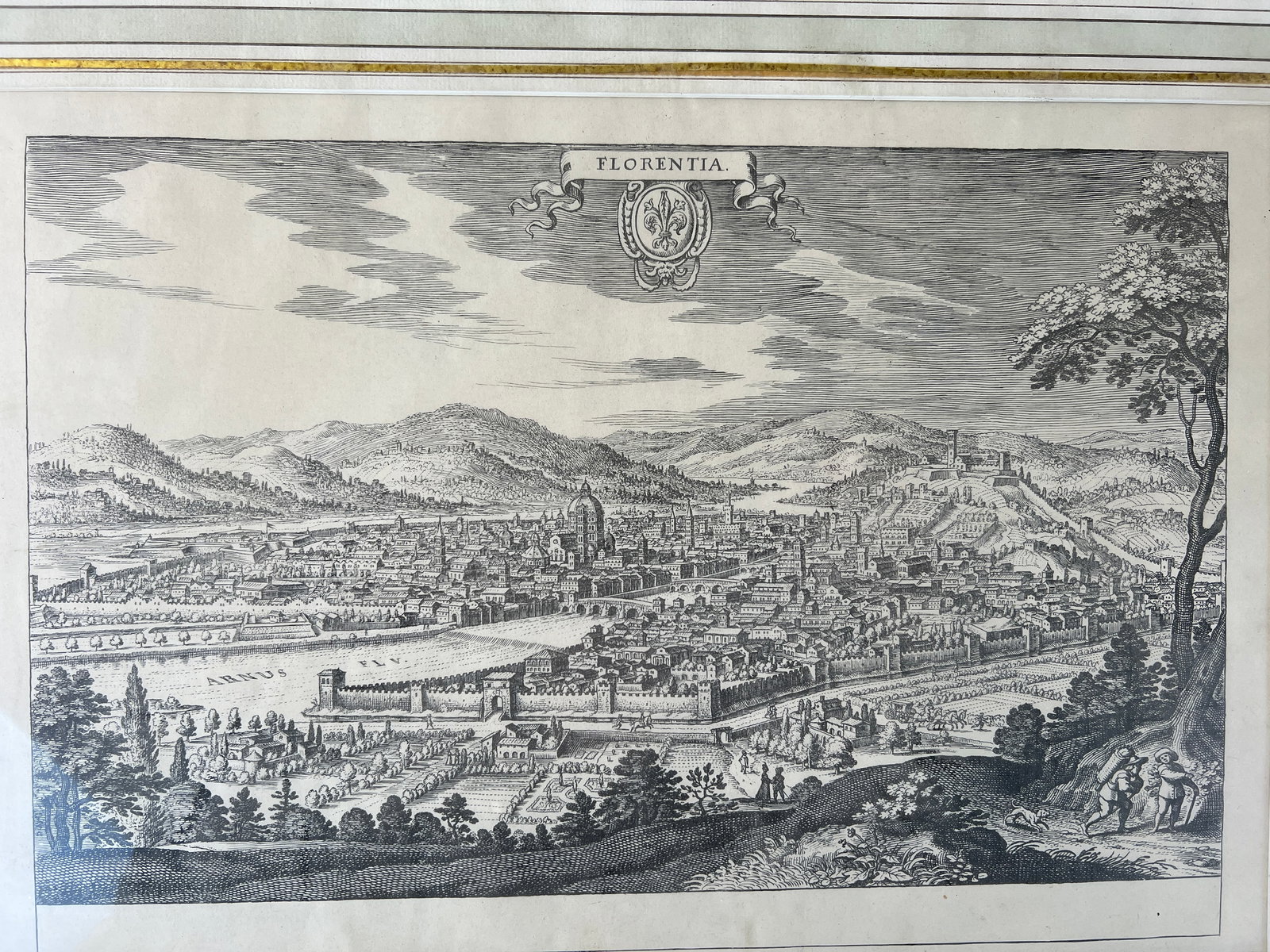 MATTHAEUS MERIAN FLORENCE ETCHING - 4