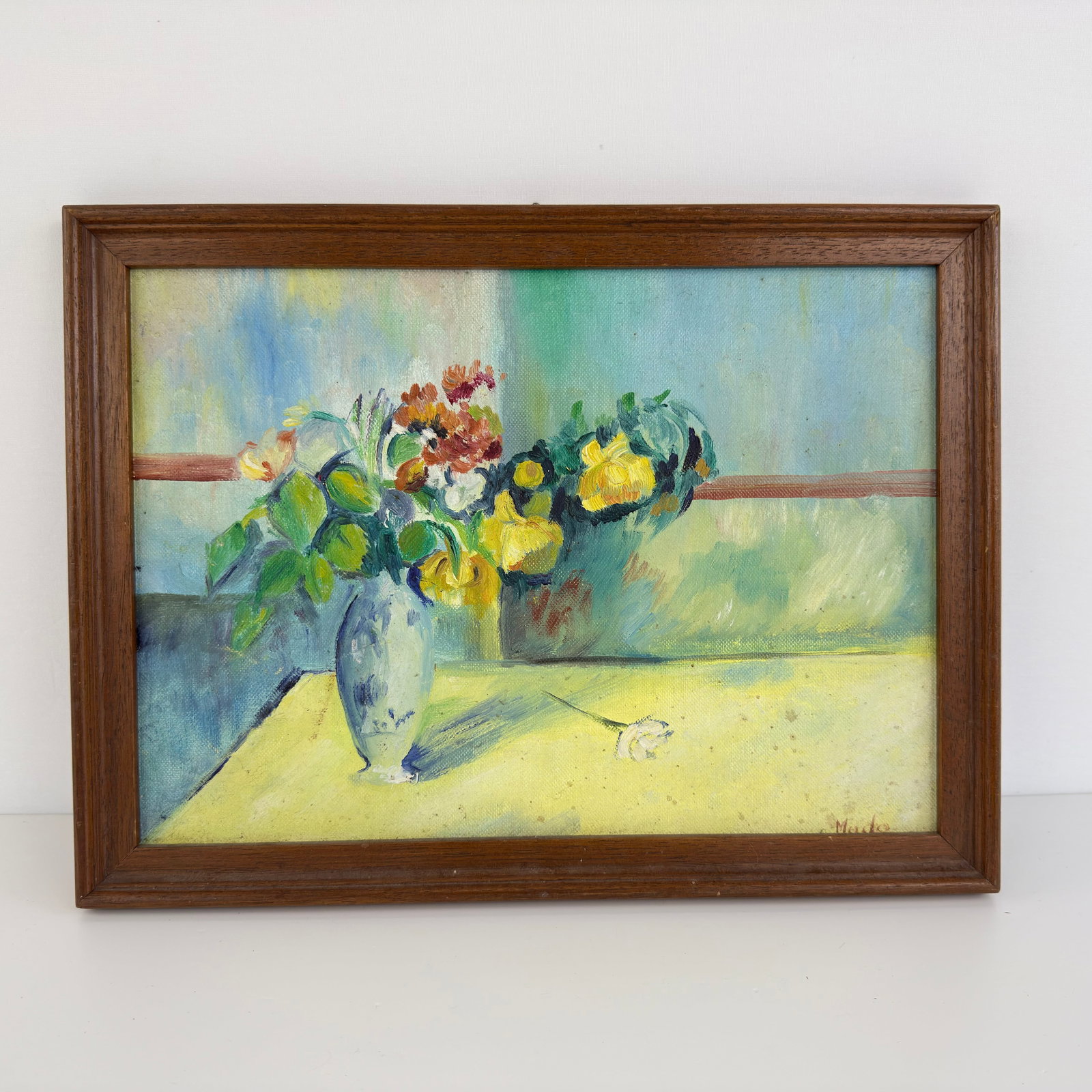 STILL LIFE OIL ON BOARD, SIGNED (1 of 5)