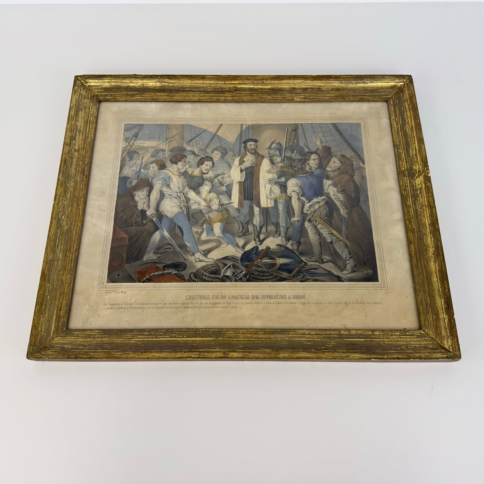 CHRISTOPHER COLUMBUS LITHOGRAPH - 2