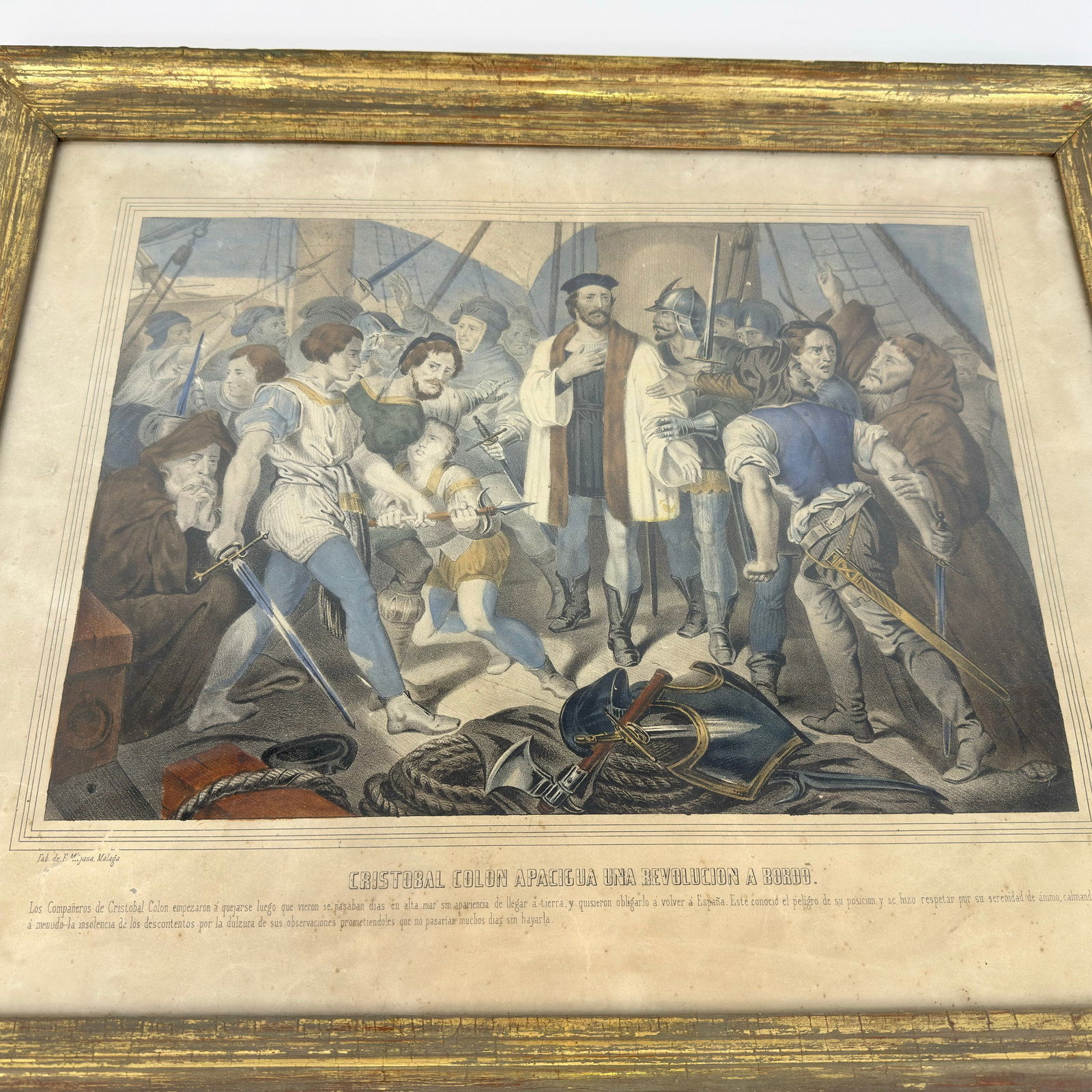 CHRISTOPHER COLUMBUS LITHOGRAPH - 4