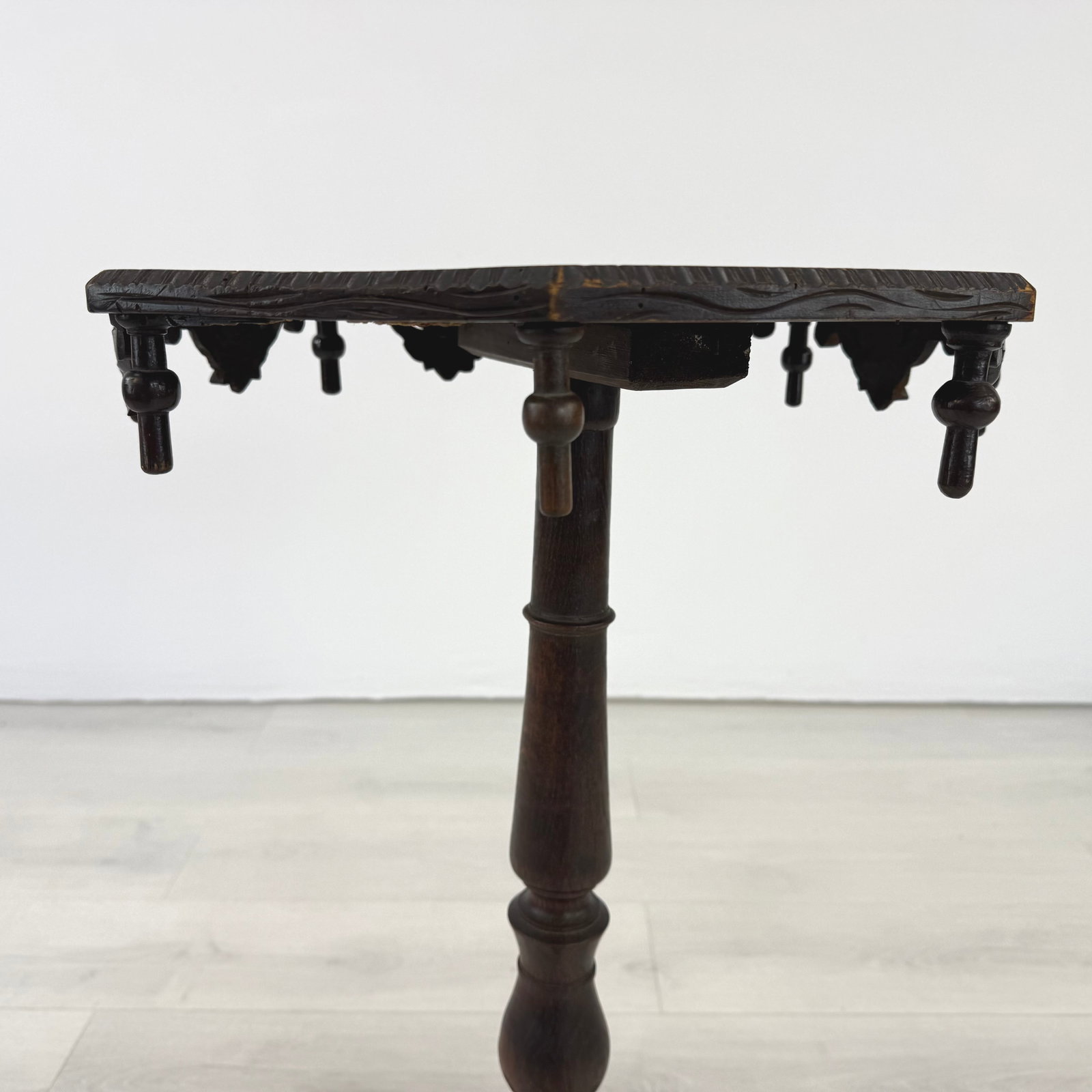 ANTIQUE OCTAGONAL SIDE TABLE - 7