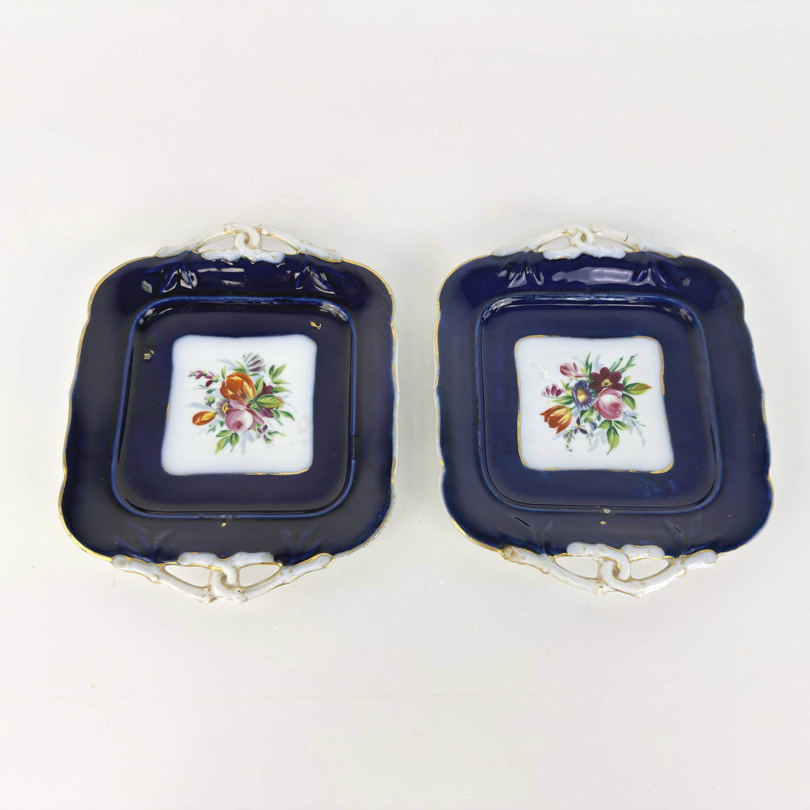 (2) FLORAL CERAMIC CAKE PLATES (1 of 7)