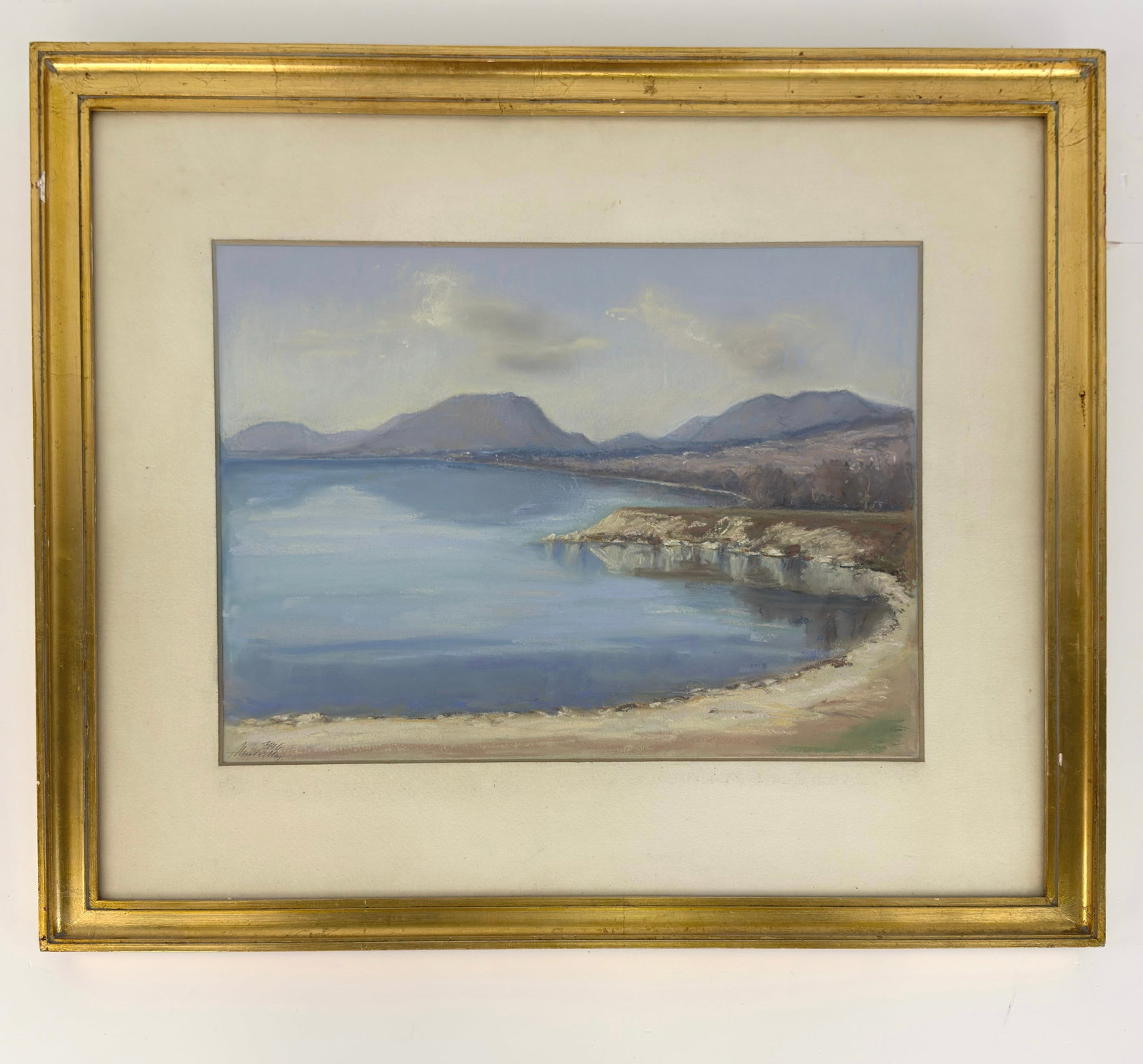 PASTEL PAINTING, SIGNED: Dimensions: H 21” x W 25”. Framed pastel Landscape painting. Signed.