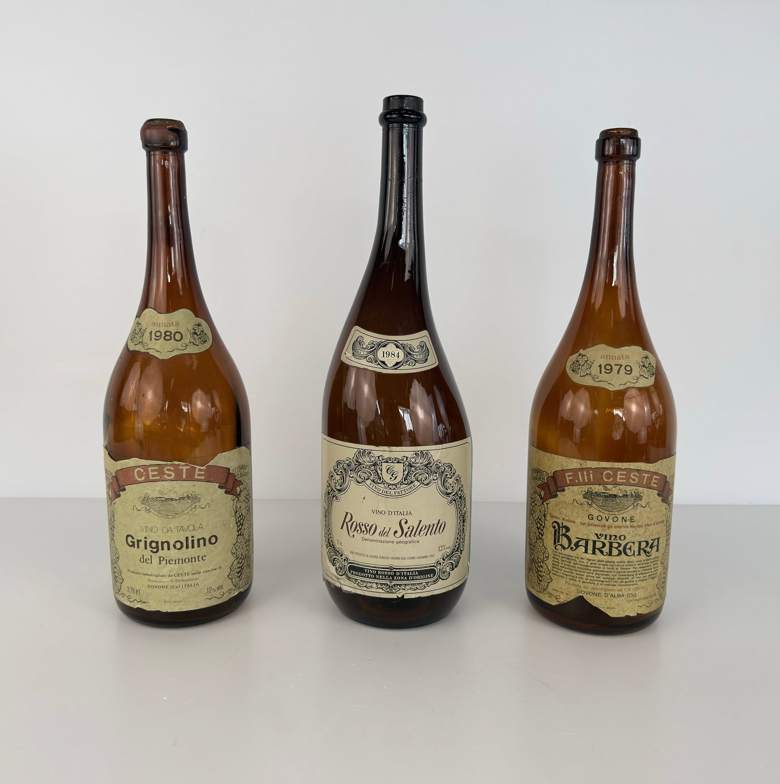 (3) VINTAGE ITALIAN WINE BOTTLES (1 of 7)
