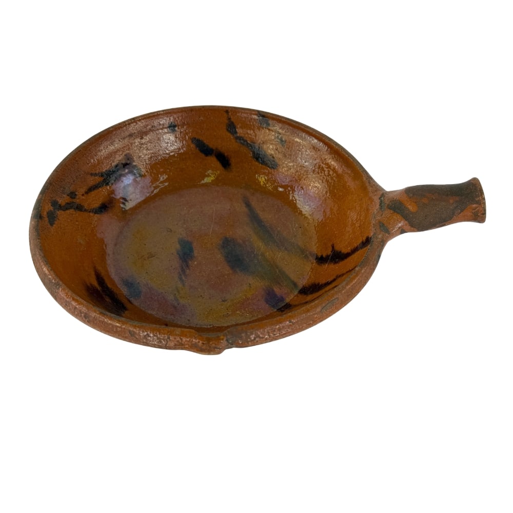 ANTIQUE CERAMIC FRYING PAN (1 of 9)