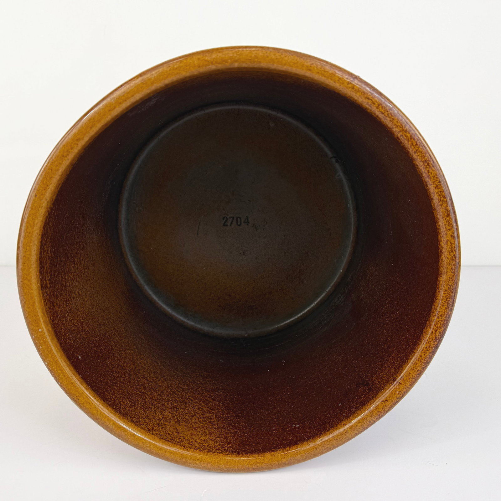 BROWN CERAMIC PLANTER - 5