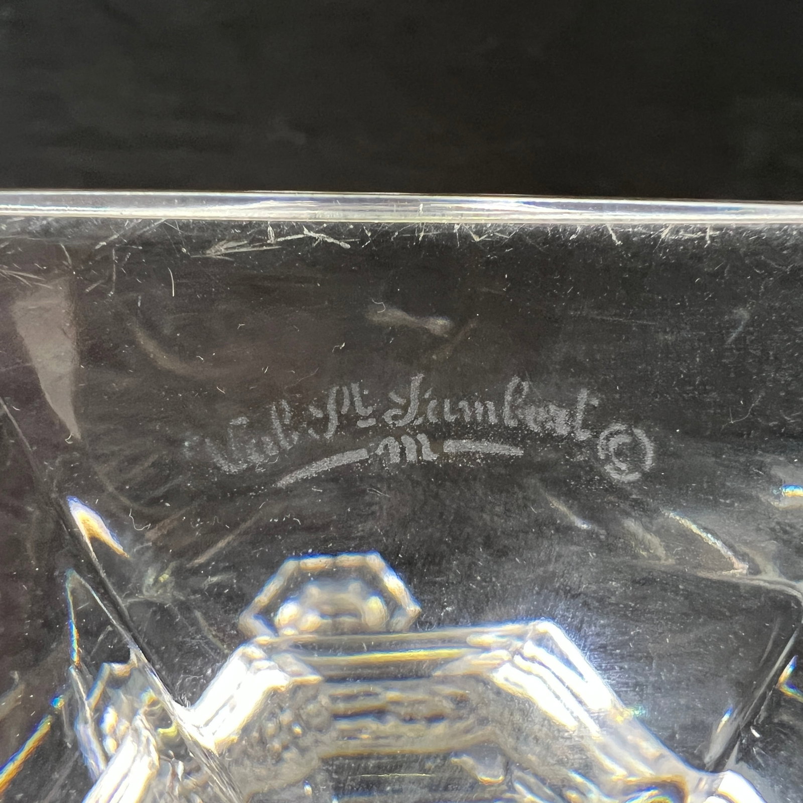 VAL ST LAMBERT ELYSEE CANDLESTICKS, A PAIR - 7