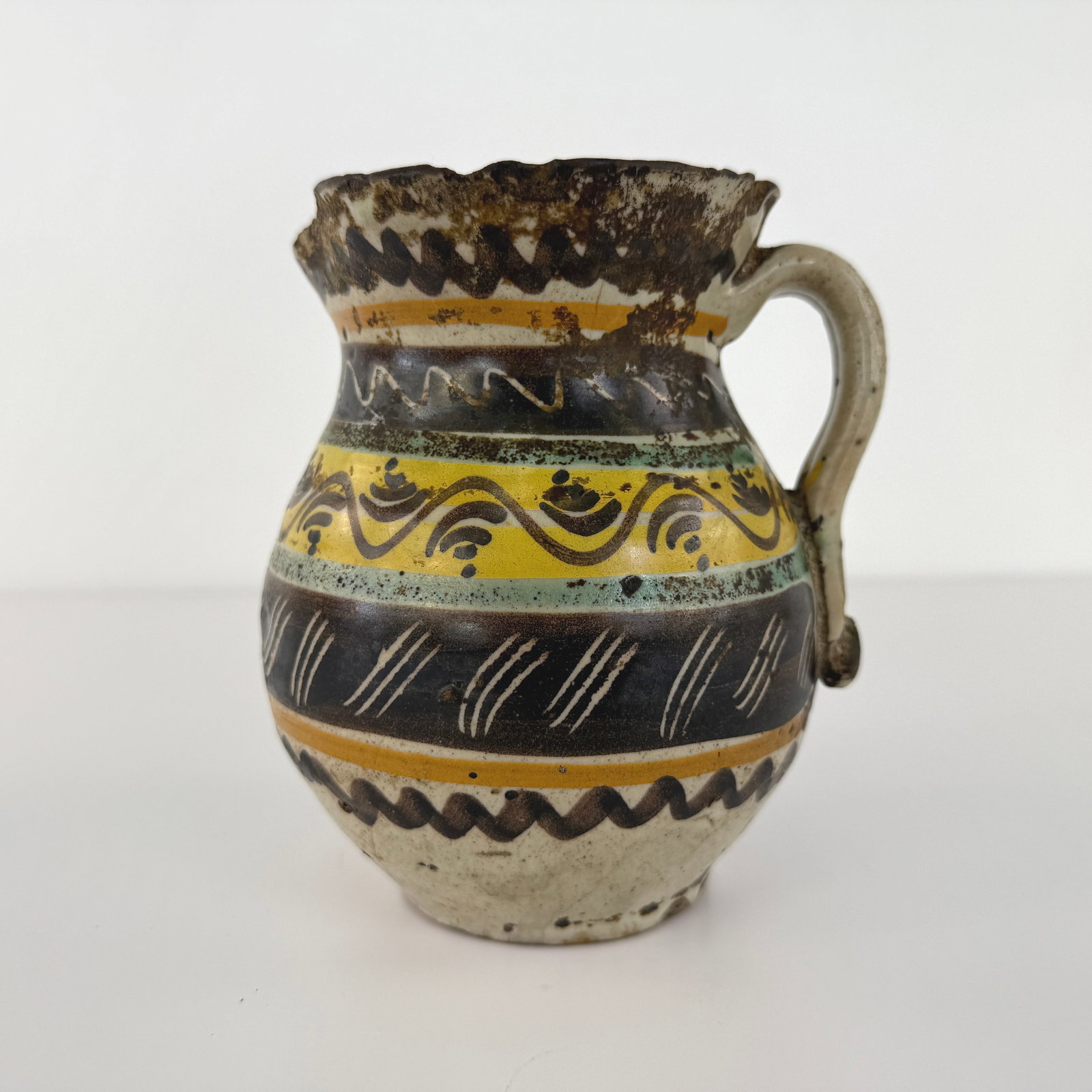 HAND PAINTED CERAMIC JUG - 2
