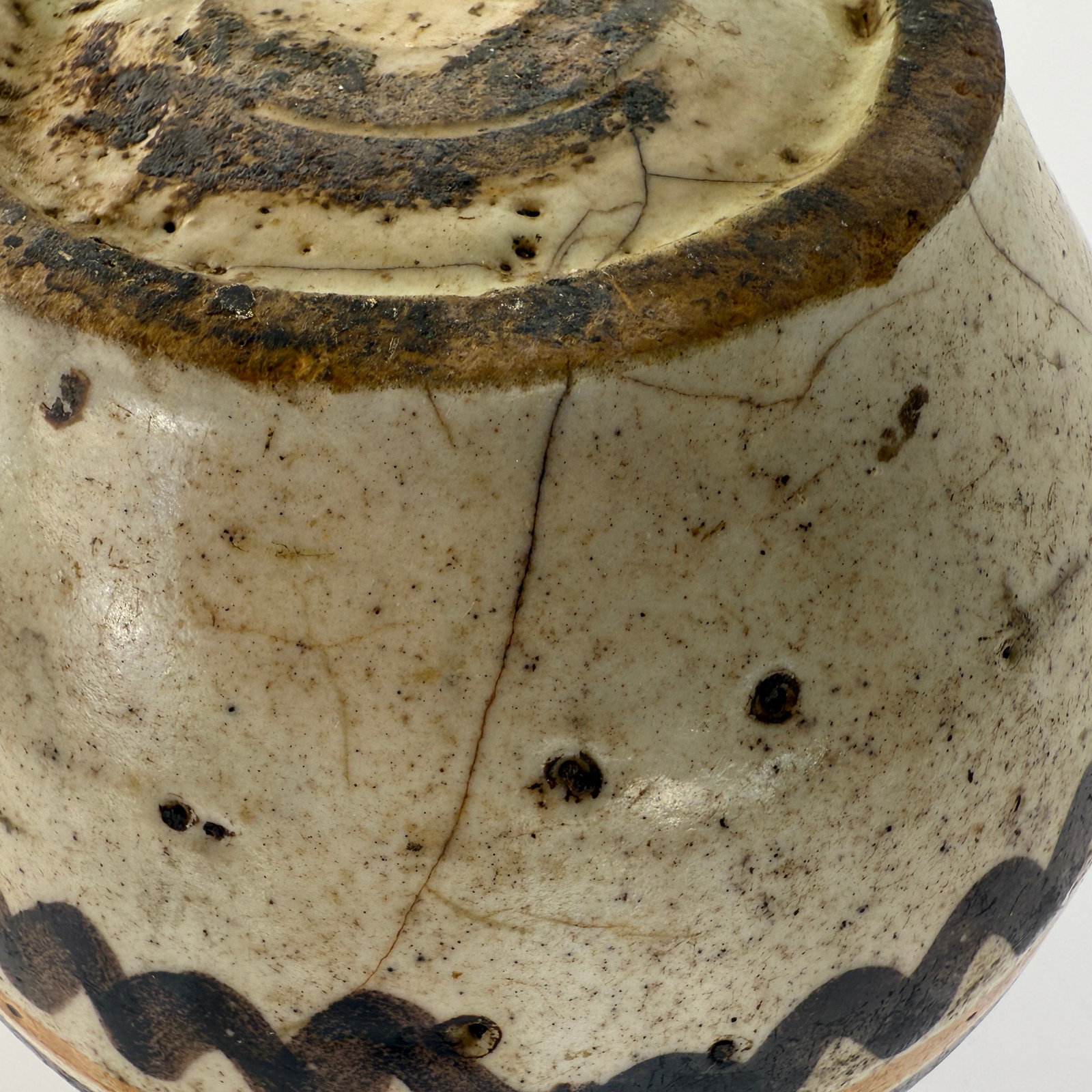 HAND PAINTED CERAMIC JUG - 7