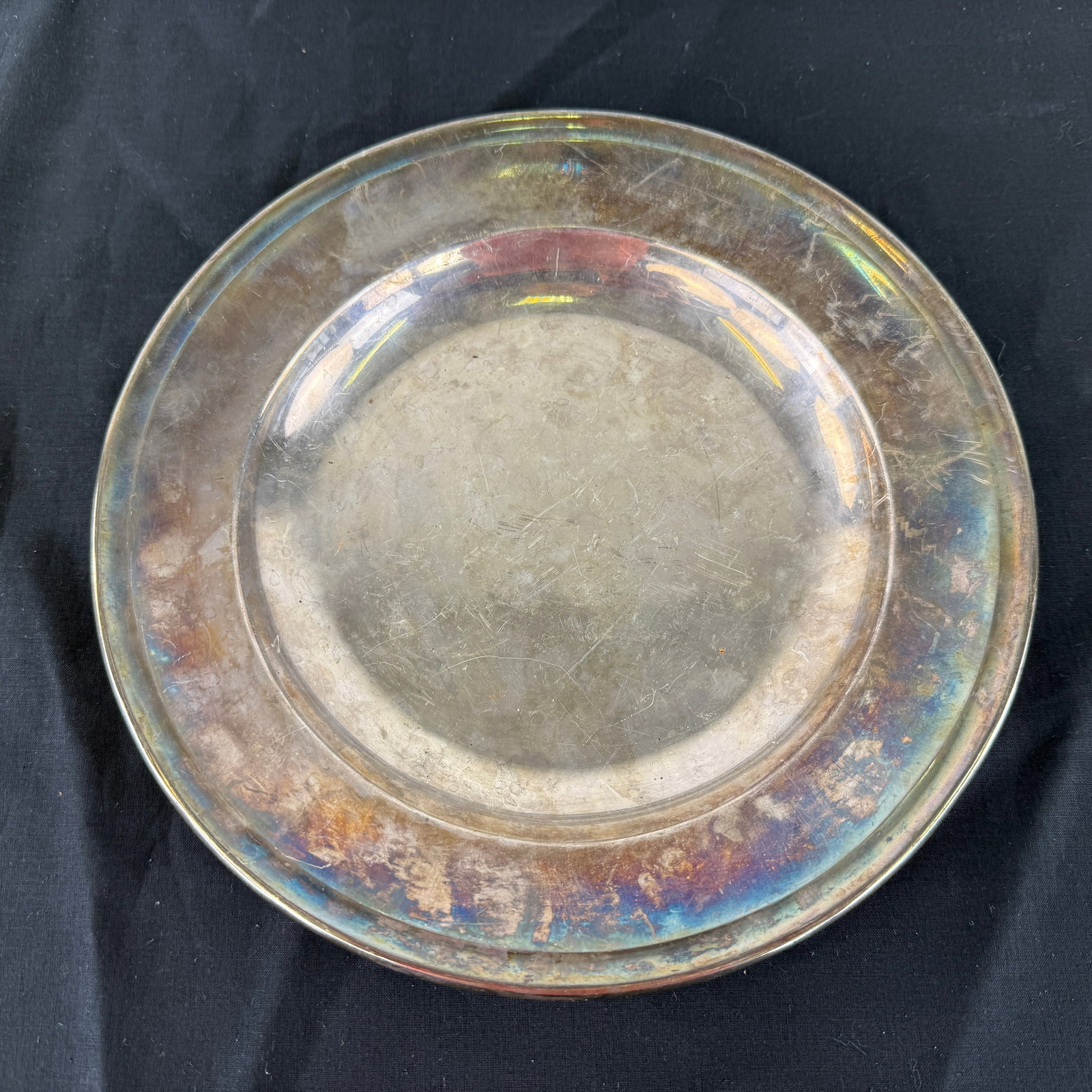 SILVER PLATED SERVING PLATE - 2