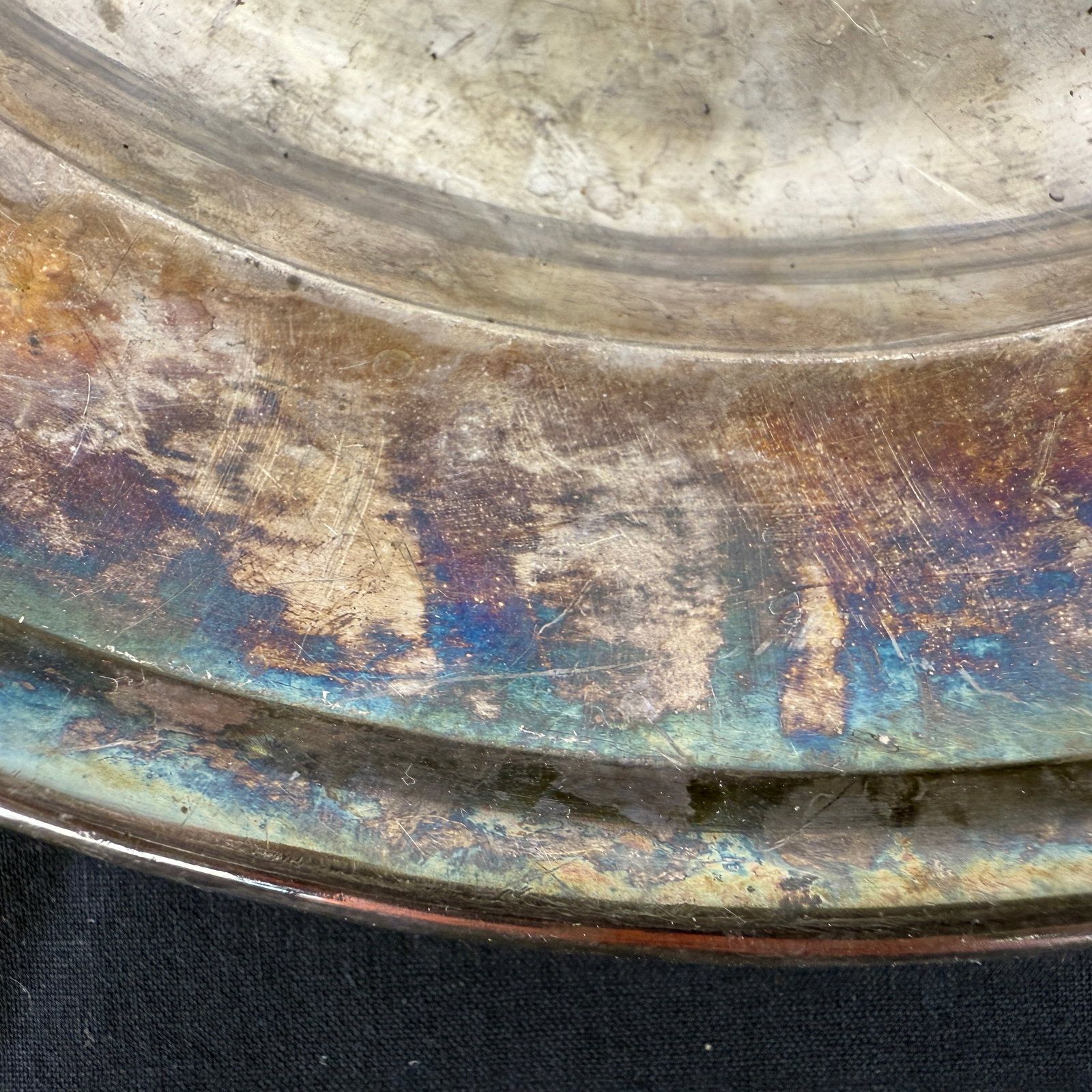 SILVER PLATED SERVING PLATE - 6