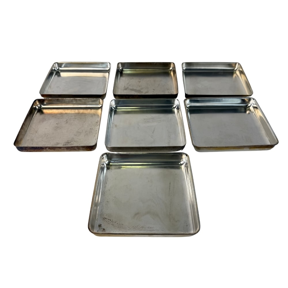 (7) SILVER PLATED SECTIONAL SERVING TRAYS BEARD (1 of 8)