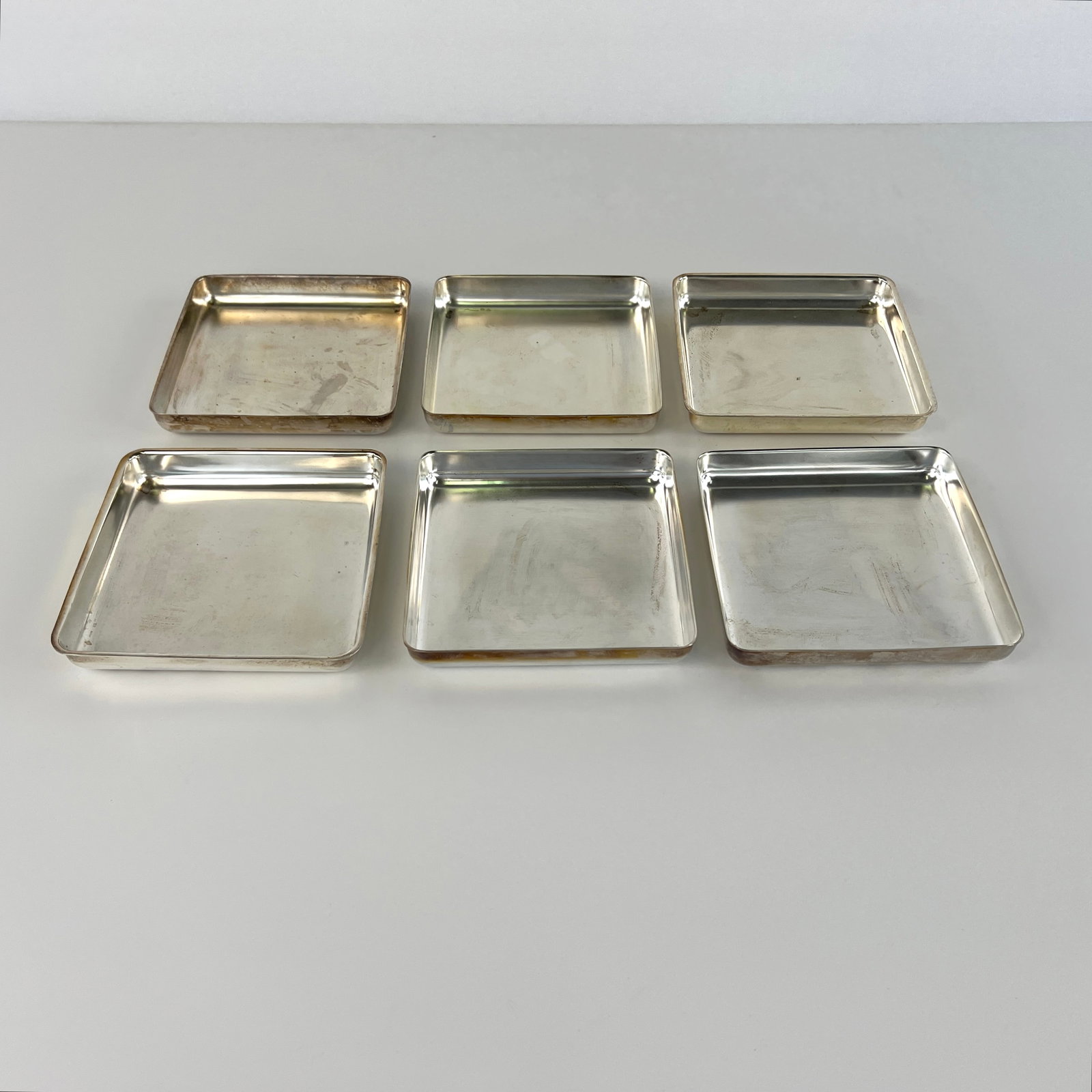 (7) SILVER PLATED SECTIONAL SERVING TRAYS BEARD - 4