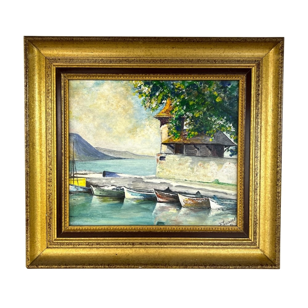 LANDSCAPE OIL ON BOARD, SIGNED, 1994 (1 of 6)