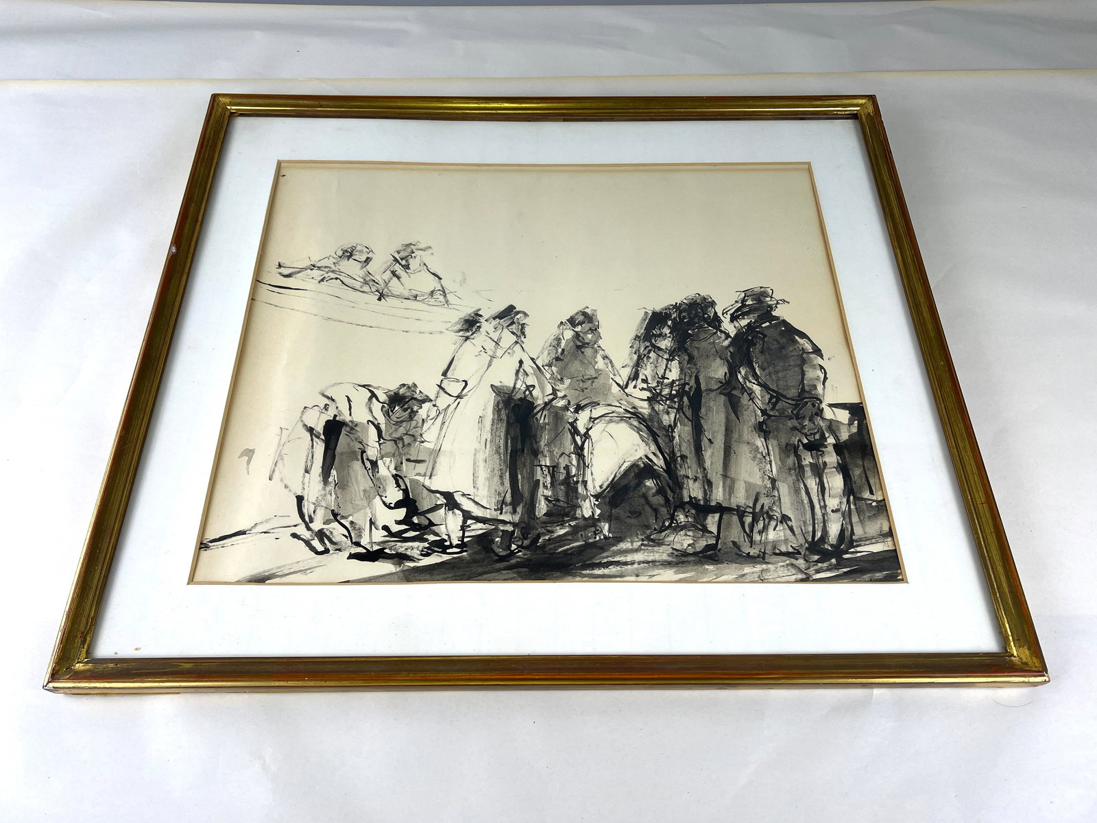 FRAMED CHARCOAL DRAWING - 2