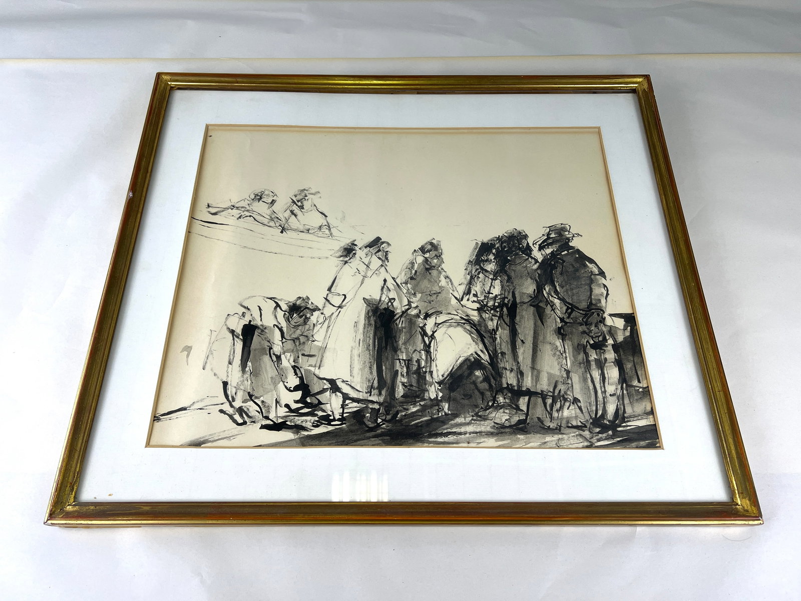 FRAMED CHARCOAL DRAWING - 3