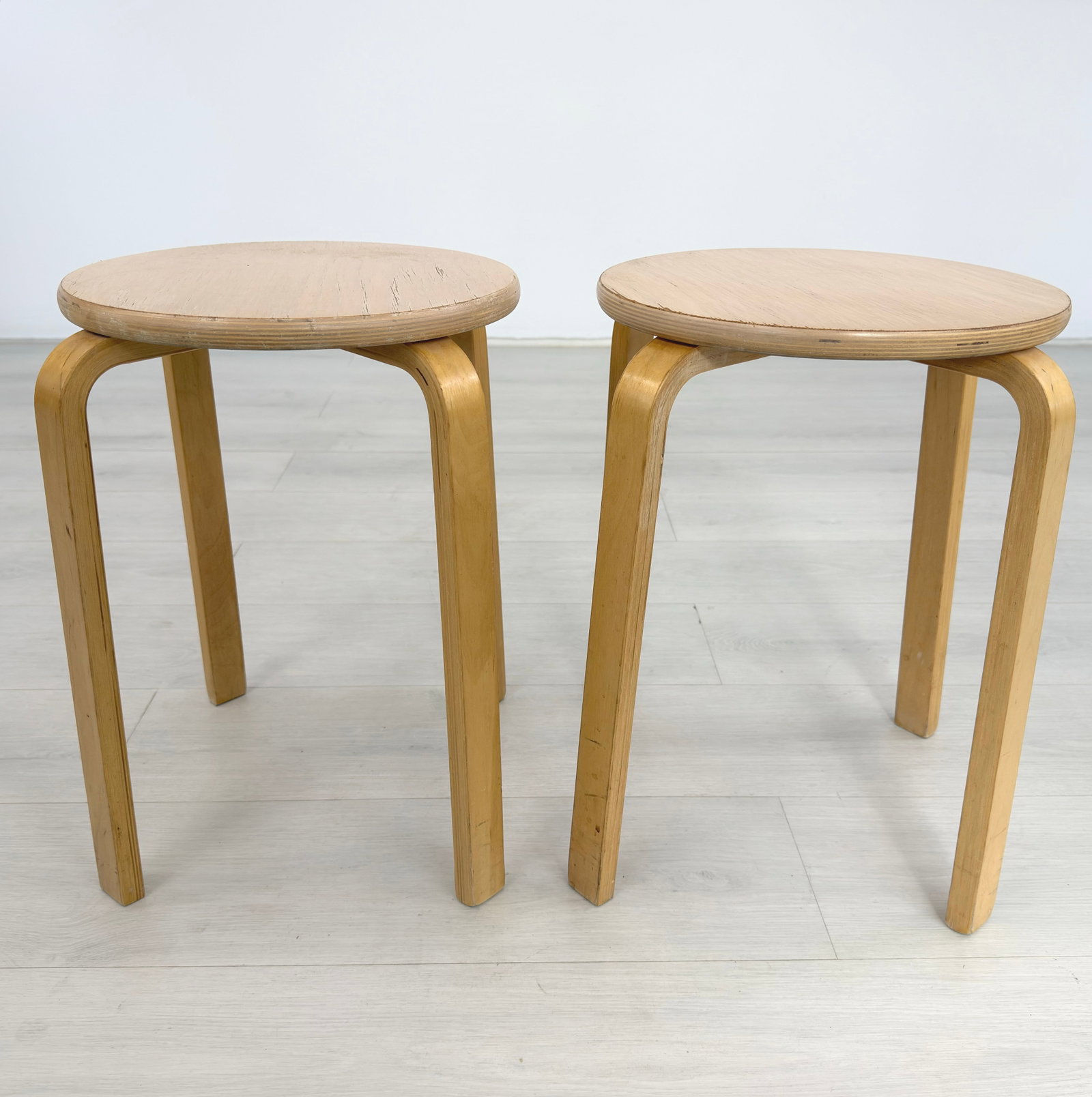 (3) STACKING STOOLS AFTER ALVAR AALTO - 11