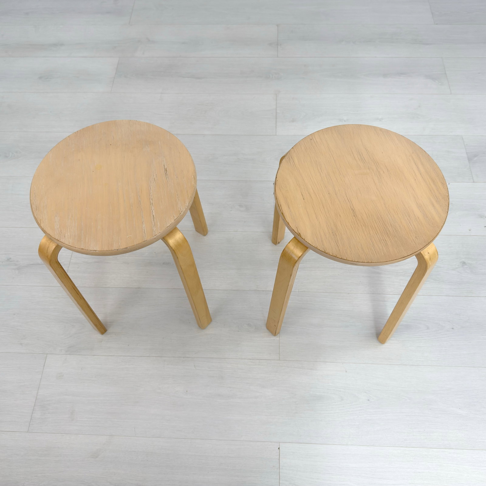 (3) STACKING STOOLS AFTER ALVAR AALTO - 14